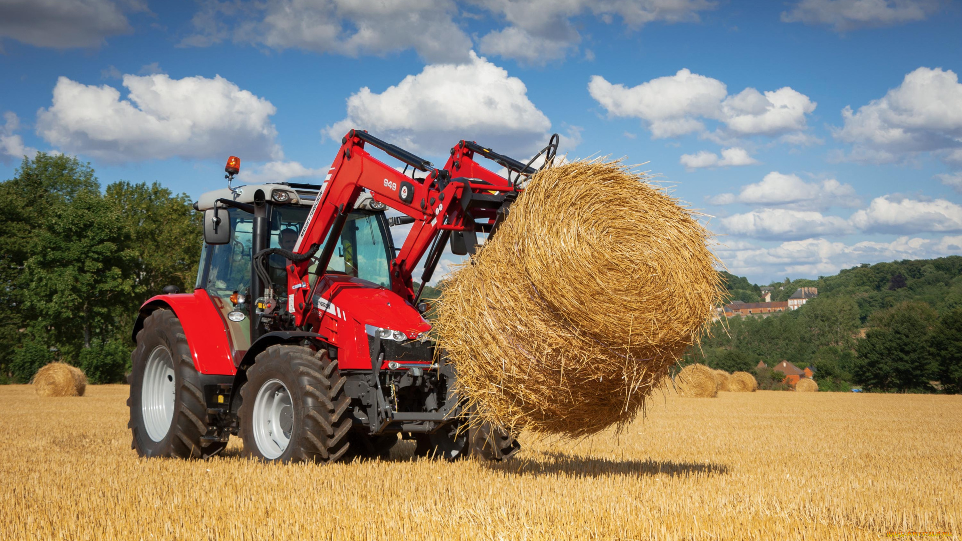 техника, фронтальные, погрузчики, massey