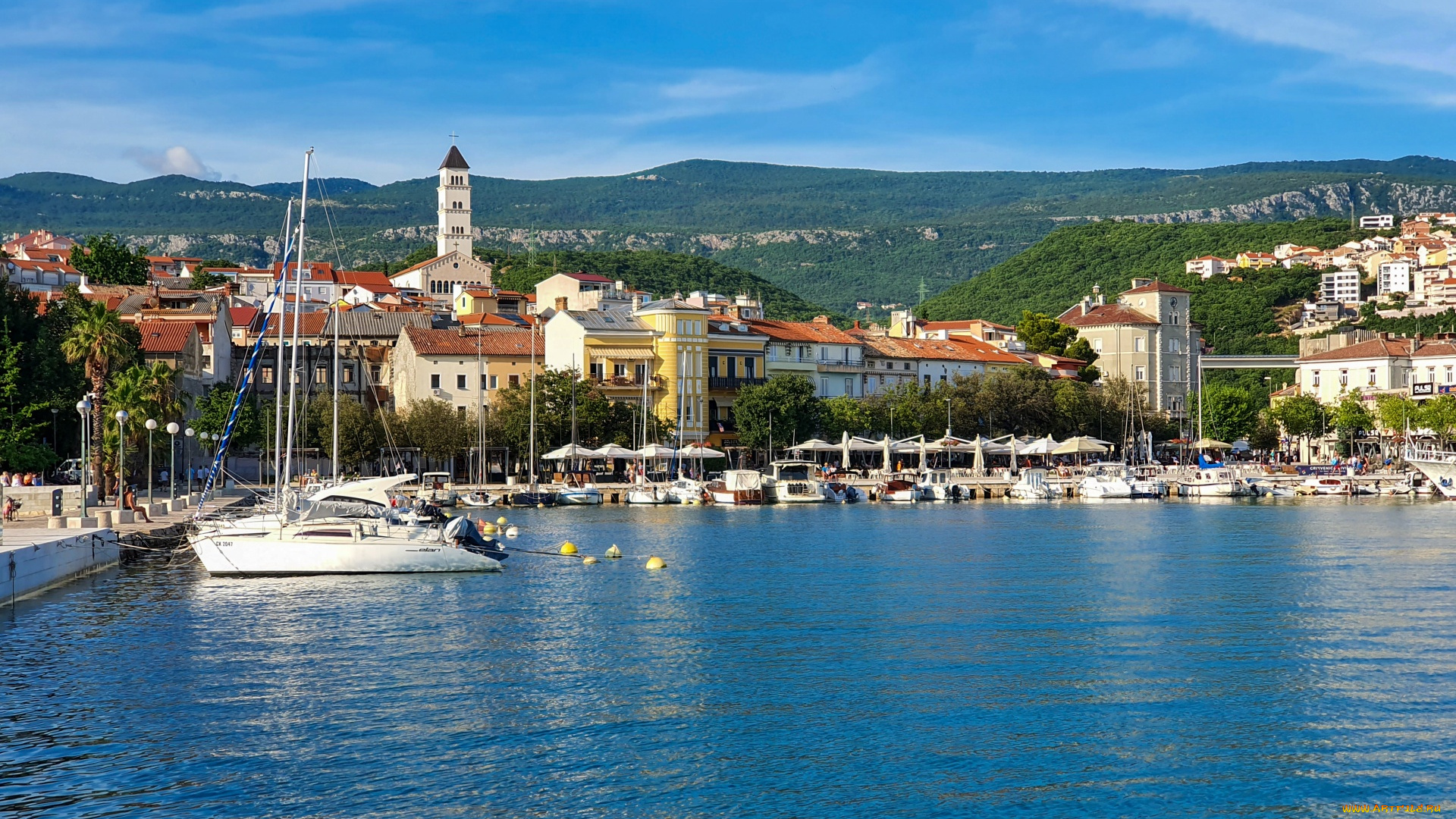 crikvenica, croatia, города, -, панорамы