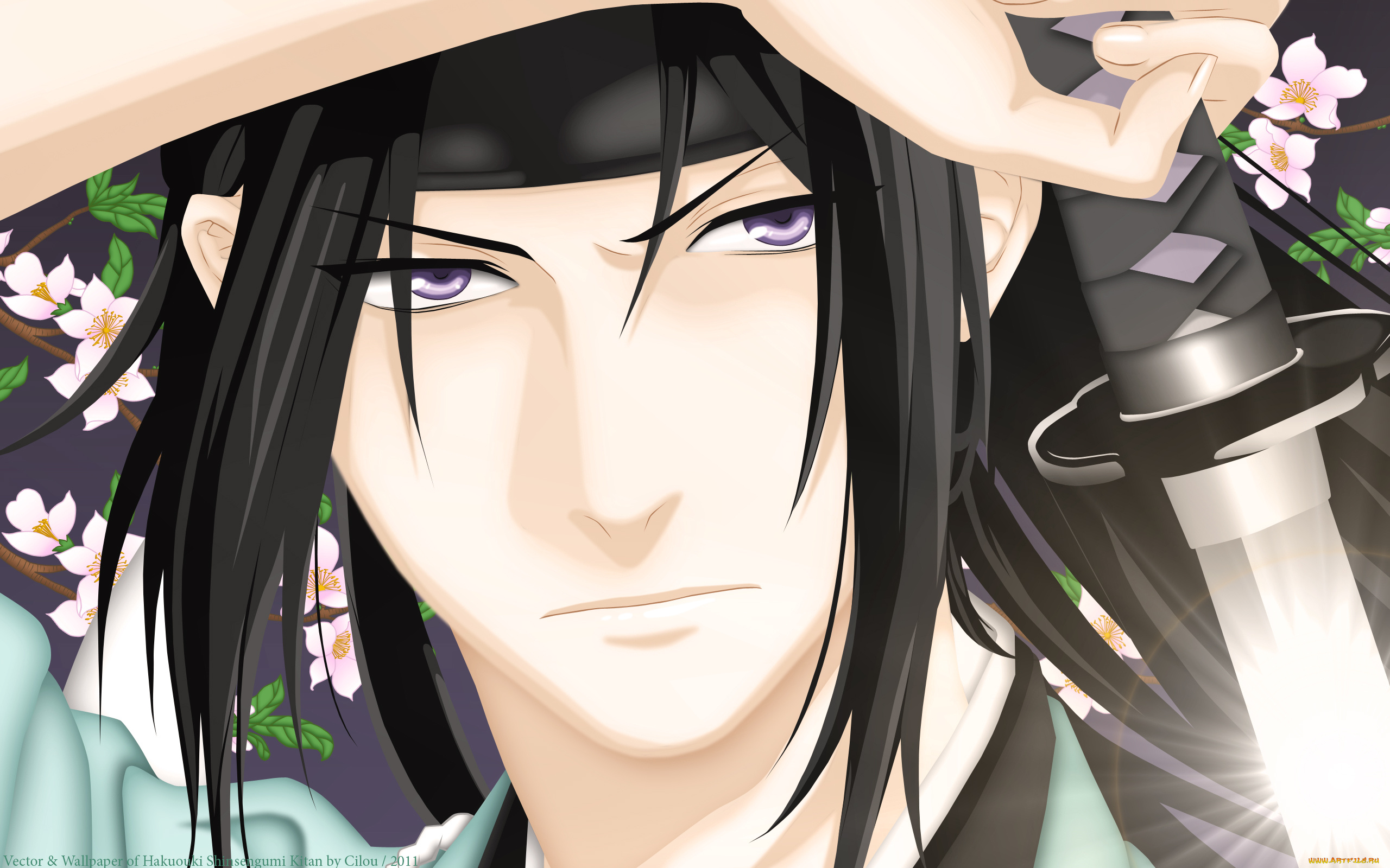 toshizou, hijikata, аниме, hakuoki