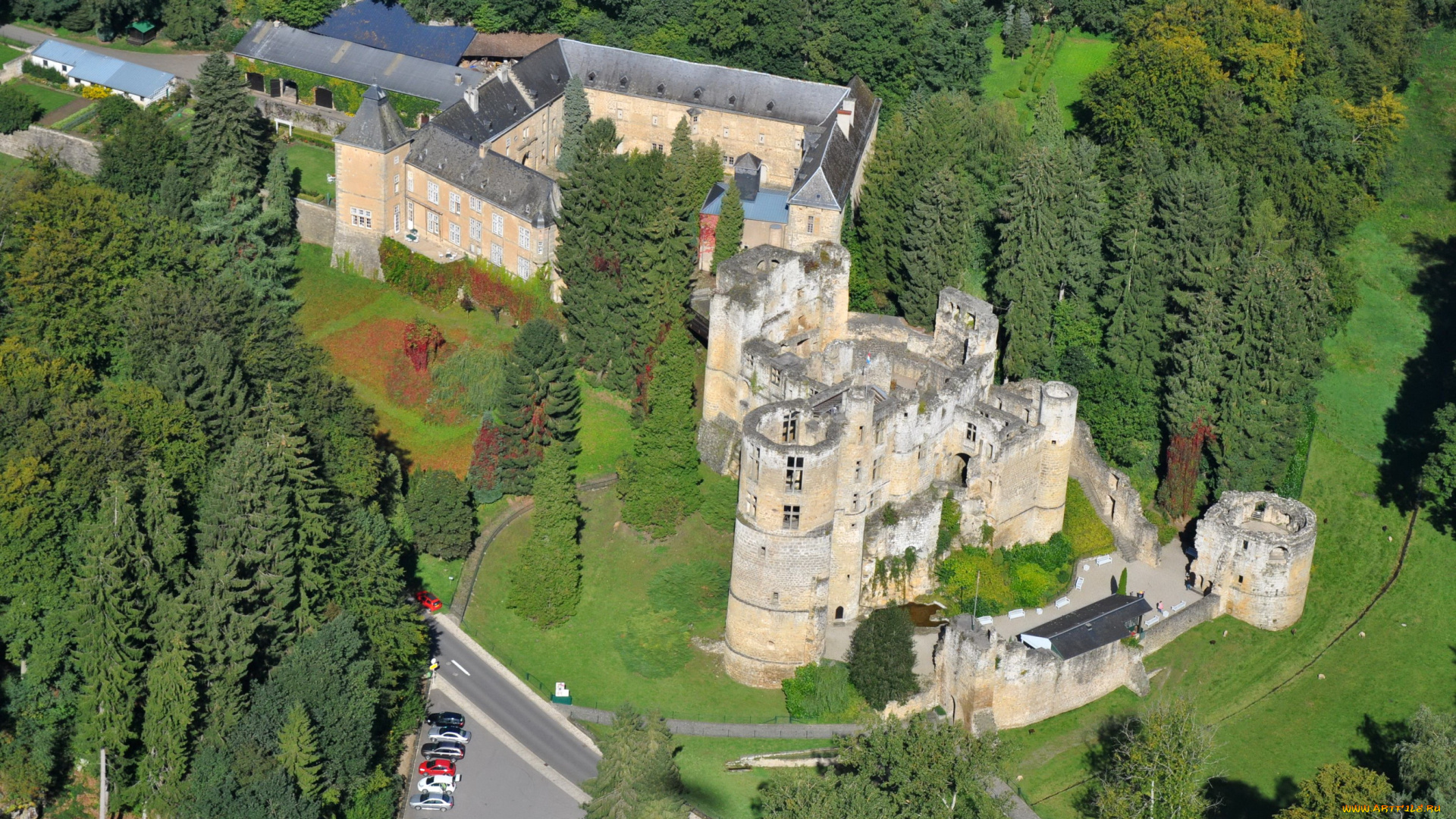 beaufort, castle, ruin, luxembourg, города, дворцы, замки, крепости, замок, руины, панорама