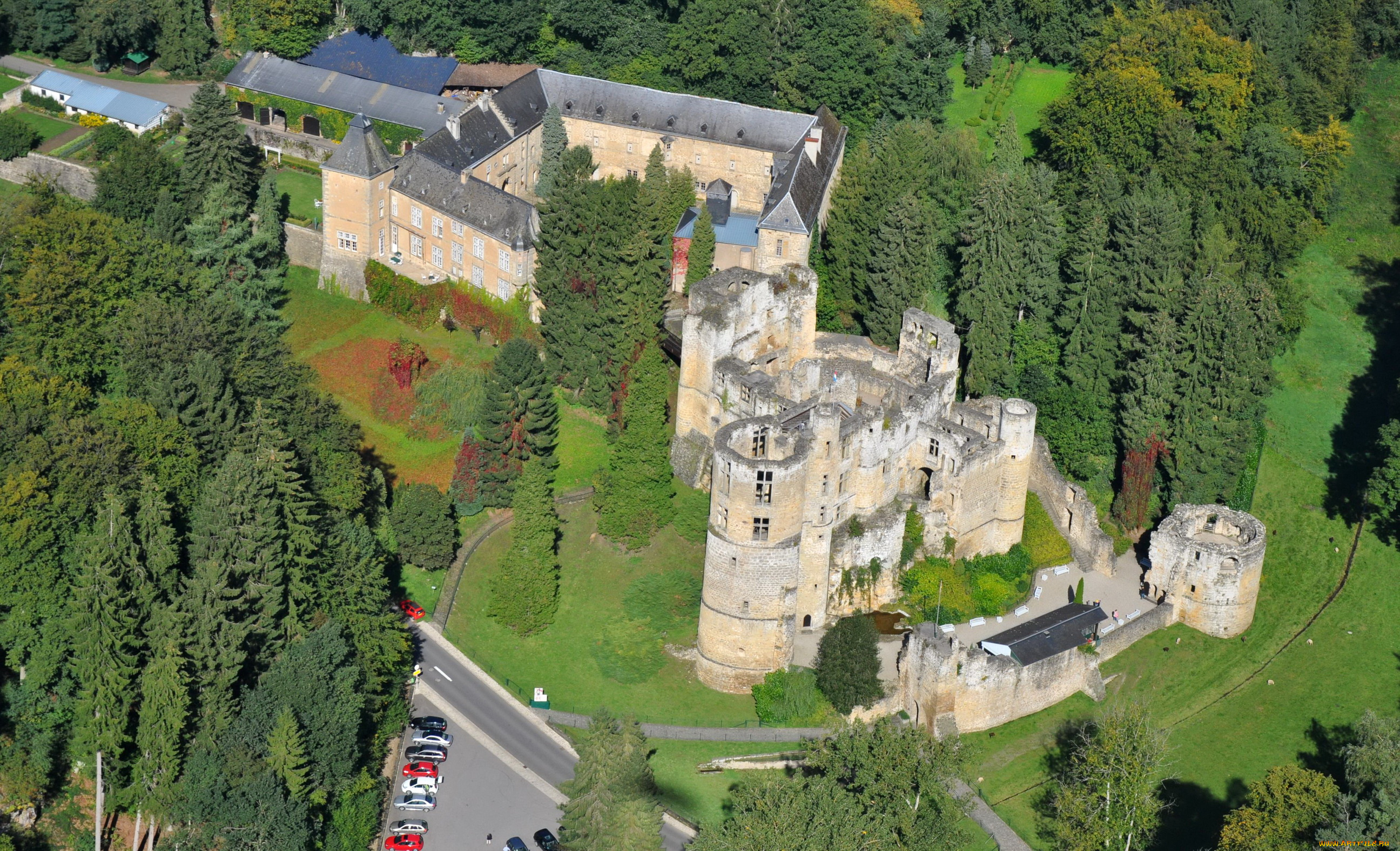 beaufort, castle, ruin, luxembourg, города, дворцы, замки, крепости, замок, руины, панорама