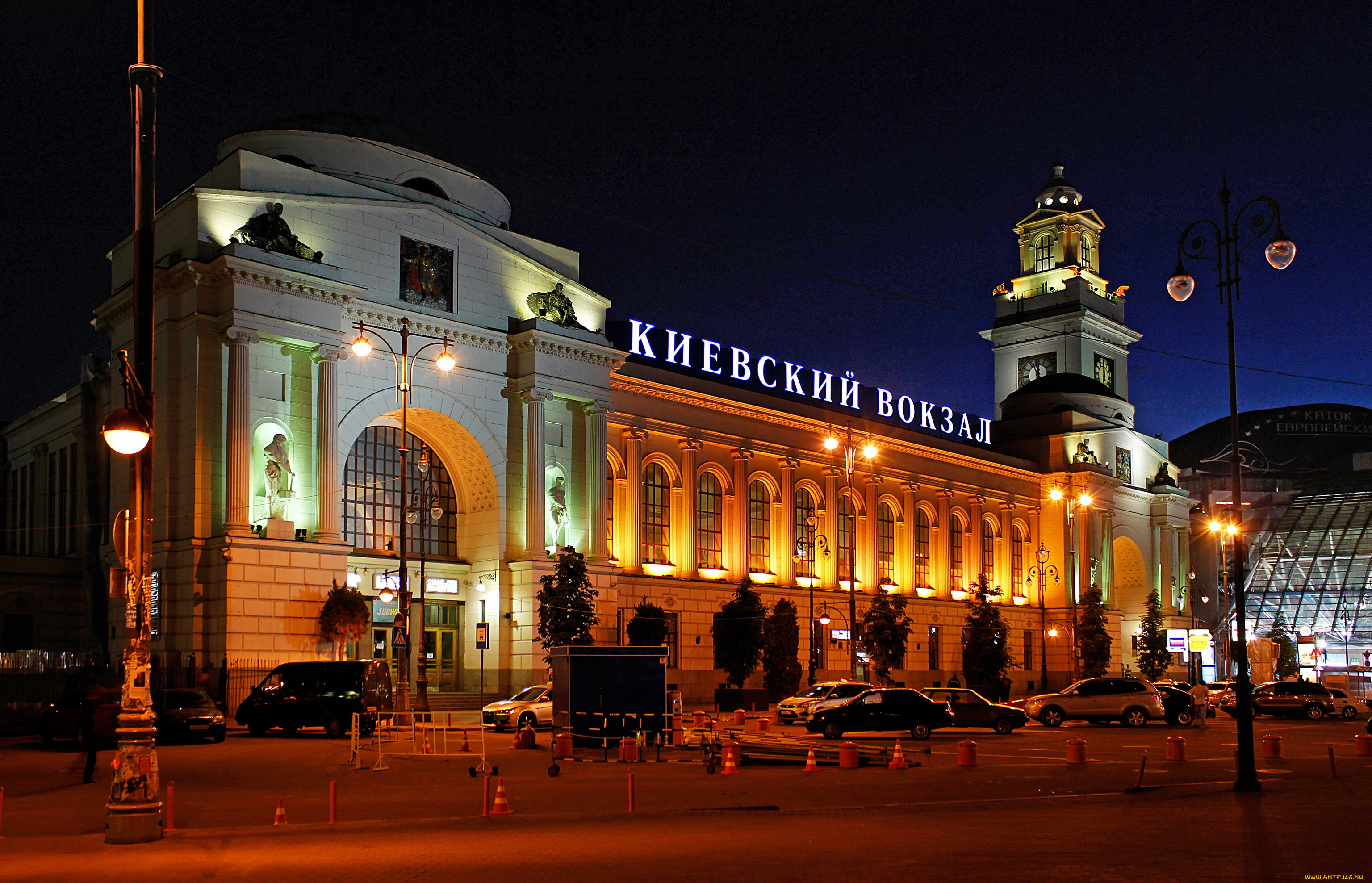 киевский, вокзал, города, москва, россия