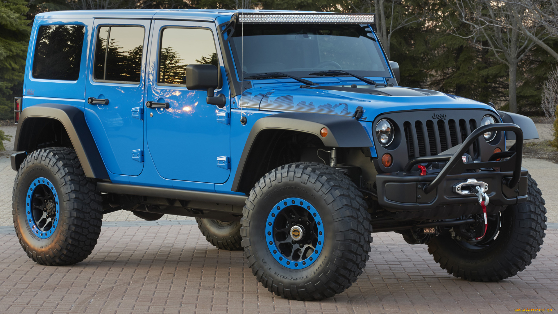 автомобили, jeep, синий, 2014, concept, performance, maximum, wrangler, jk