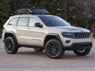 Картинка автомобили jeep concept warrior серый grand cherokee trail 2014 wk2