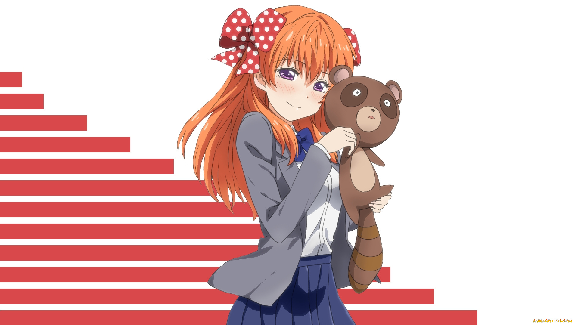 аниме, gekkan, shoujo, nozaki-kun, фон, взгляд, девушка