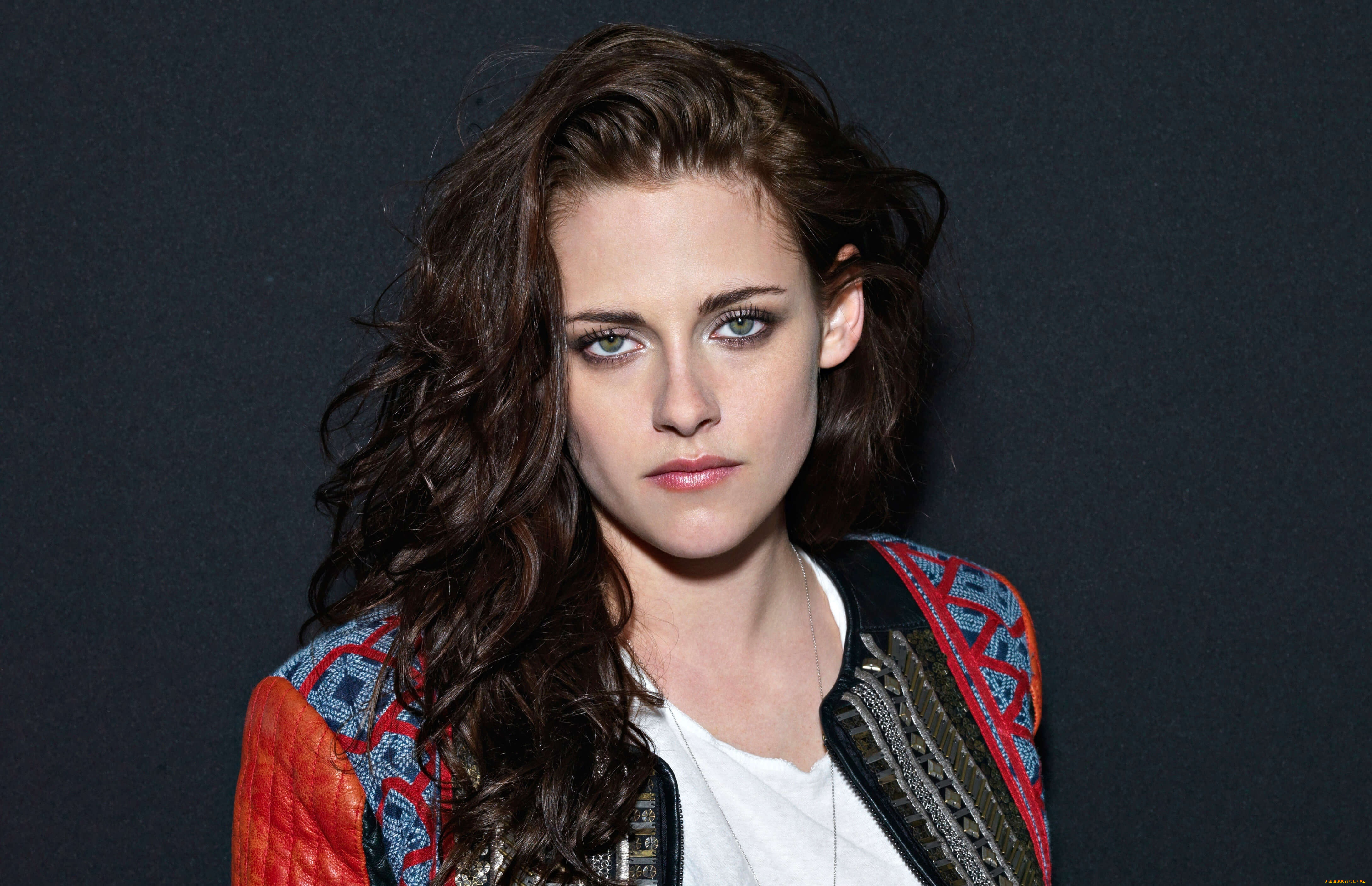 девушки, kristen, stewart, жакет, лицо, шатенка, актриса