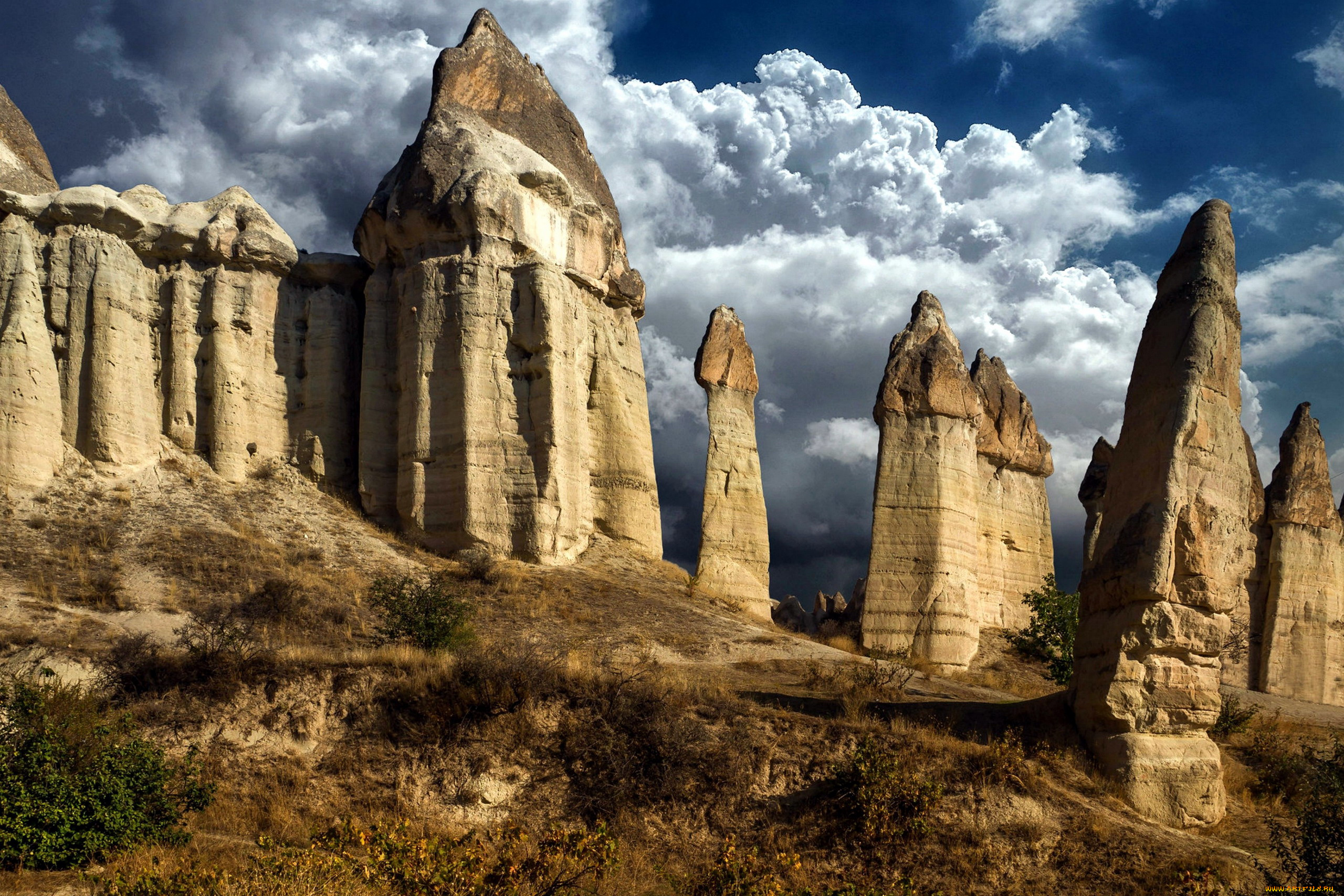 cappadocia, turkey, природа, горы