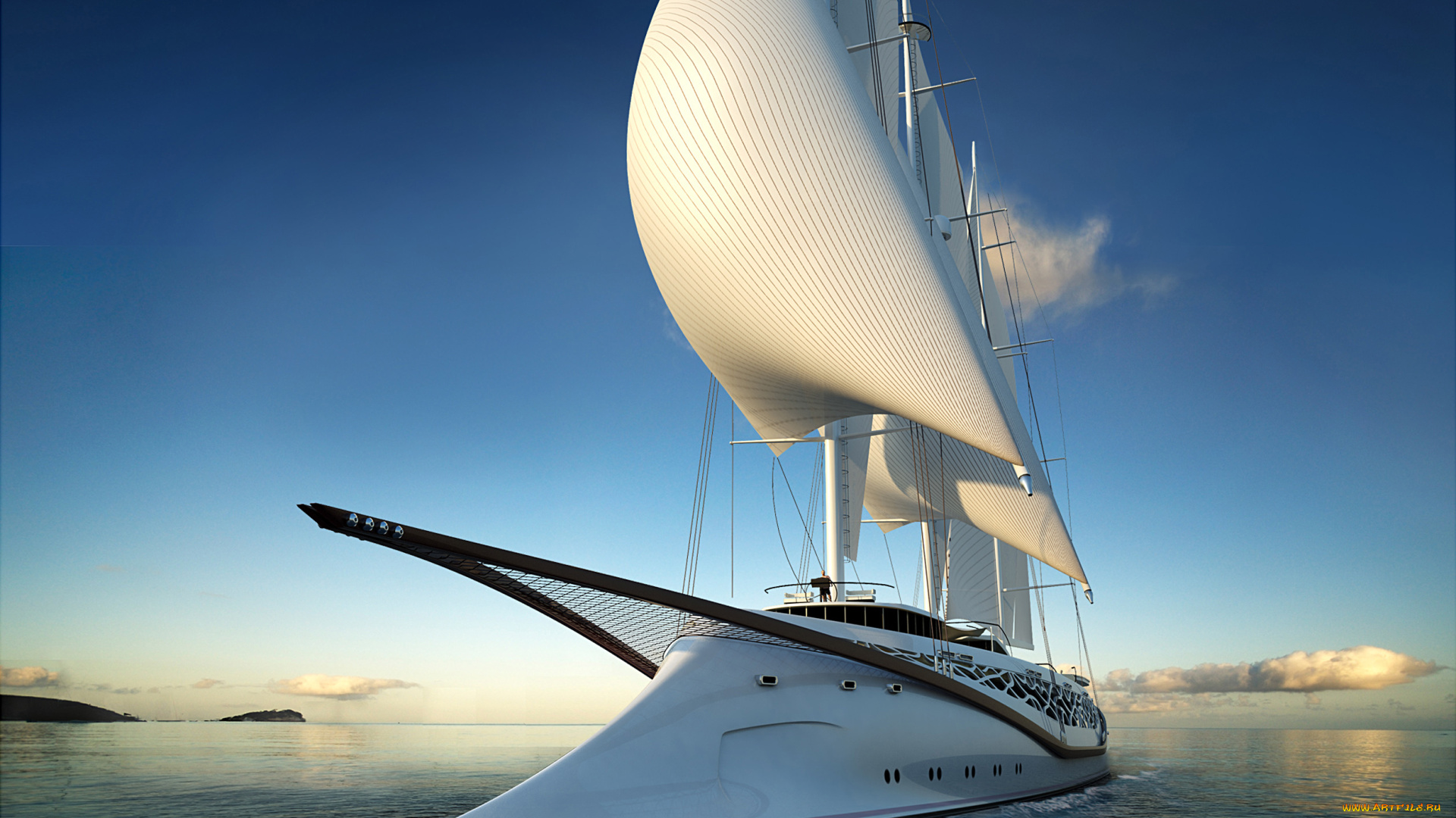 phoenicia, sailing, yacht, concept, by, igor, lobanov, корабли, Яхты, яхта, финикия