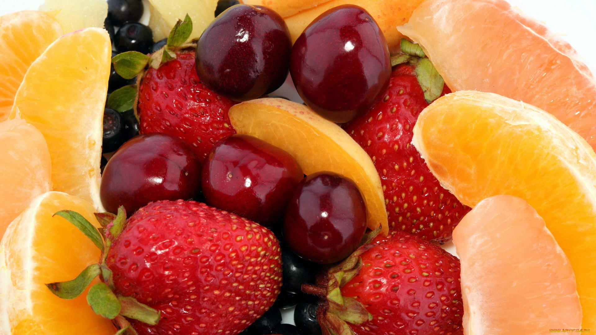 еда, фрукты, , ягоды, клубника, вишня