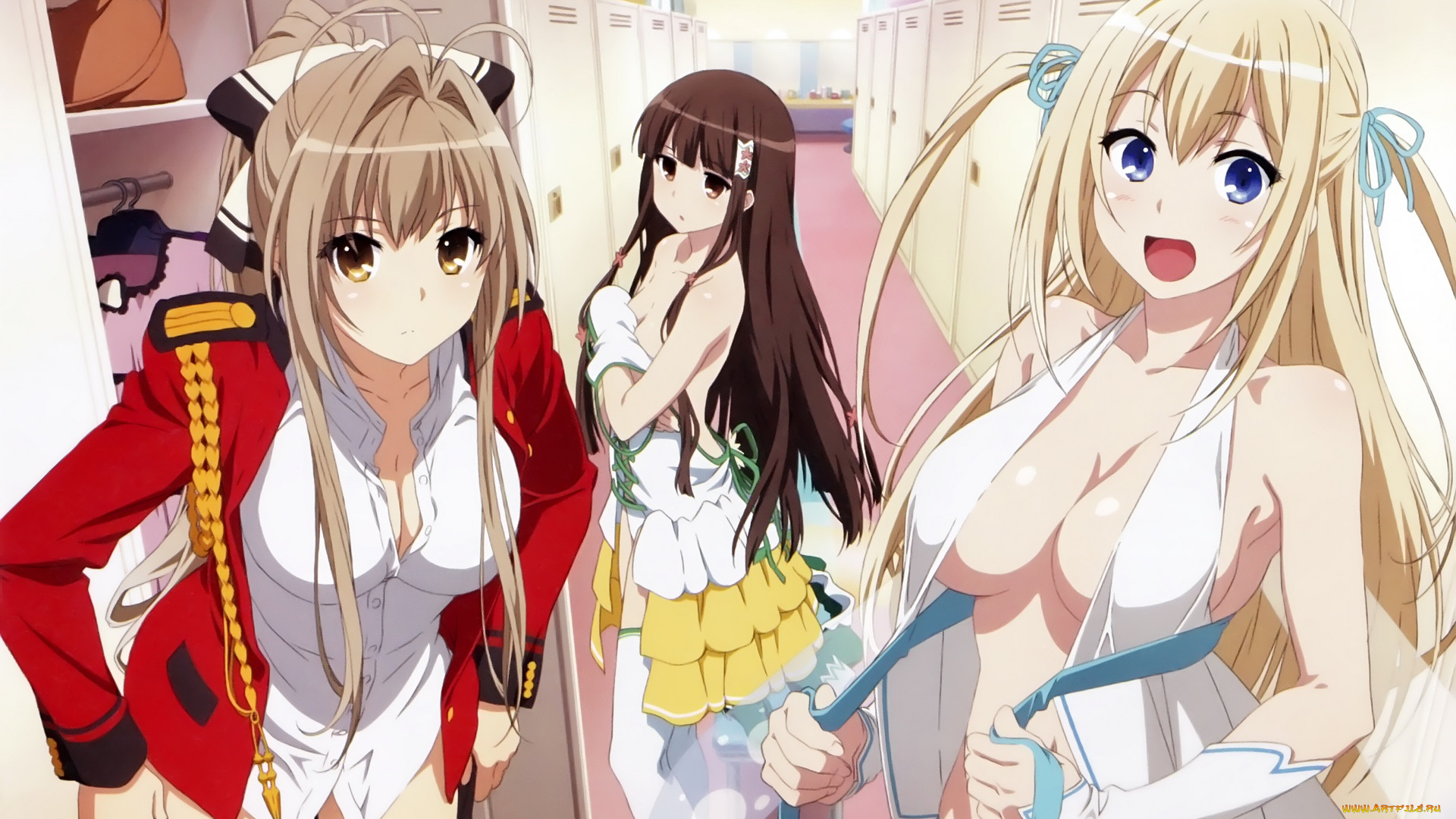 аниме, amagi, brilliant, park, девушки