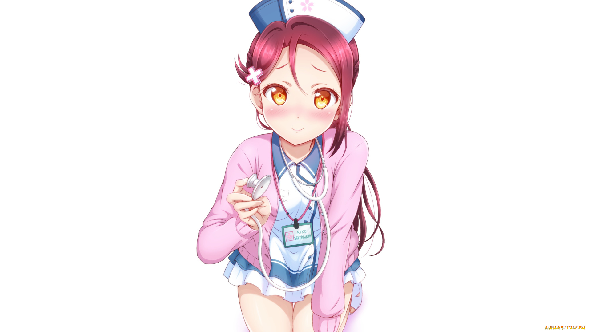 аниме, love, live, , school, idol, project, девушка, фон, взгляд