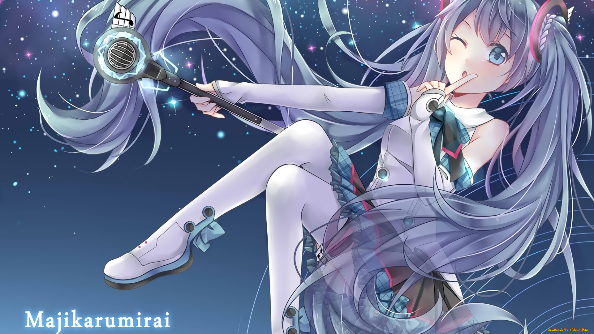 аниме, vocaloid, hatsune, miku