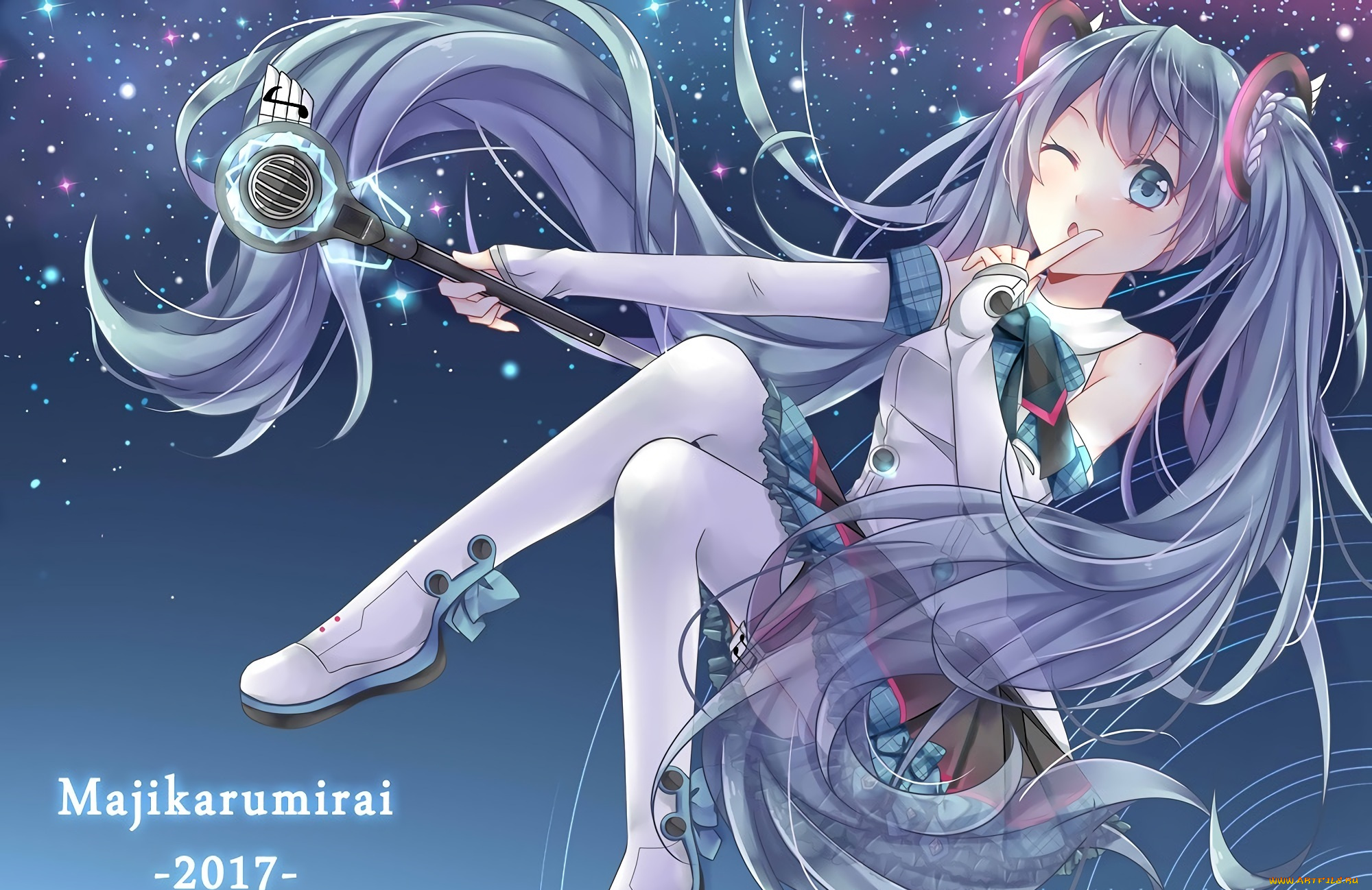 аниме, vocaloid, hatsune, miku