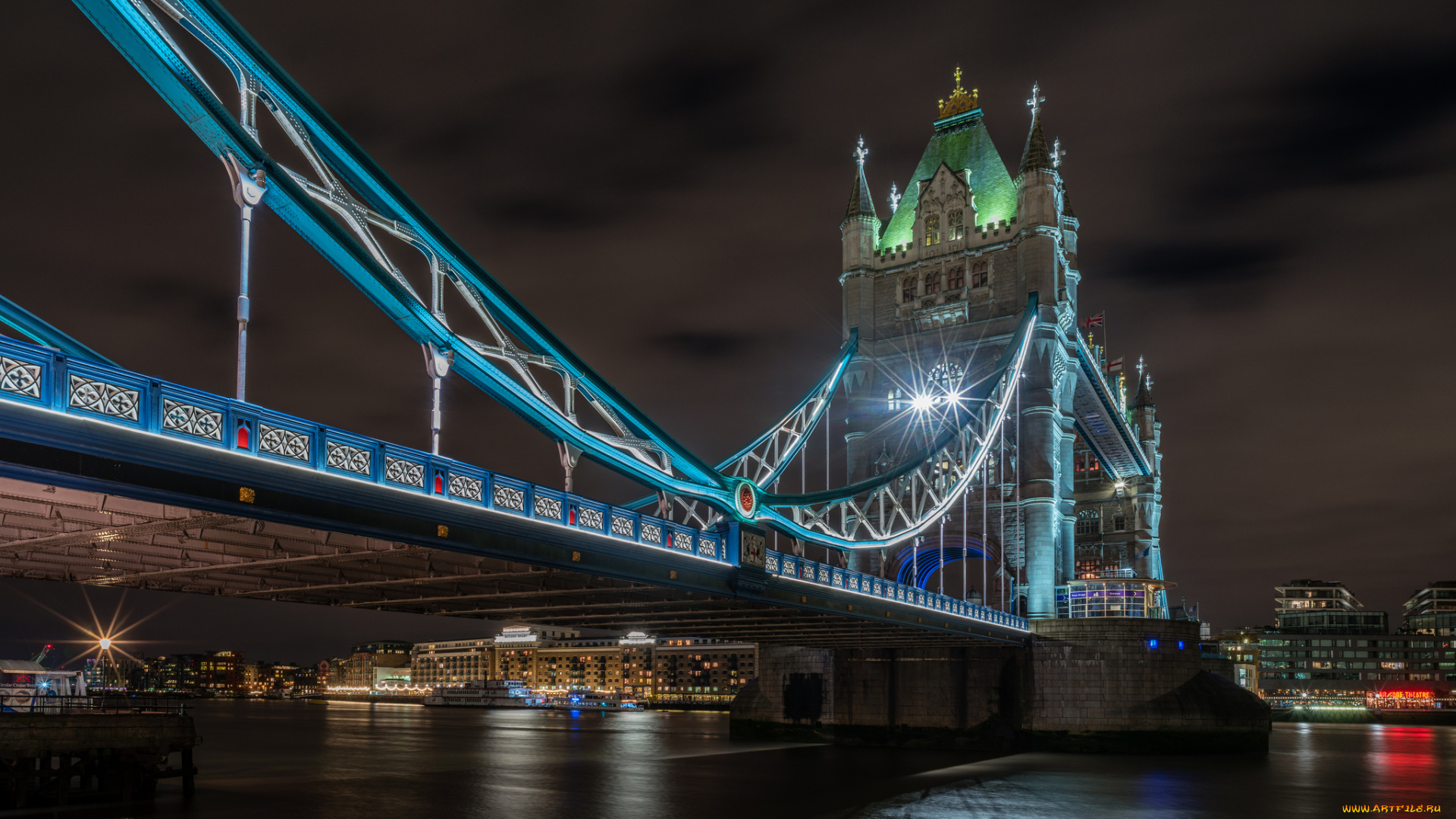 tower, bridge, города, лондон, , великобритания, простор