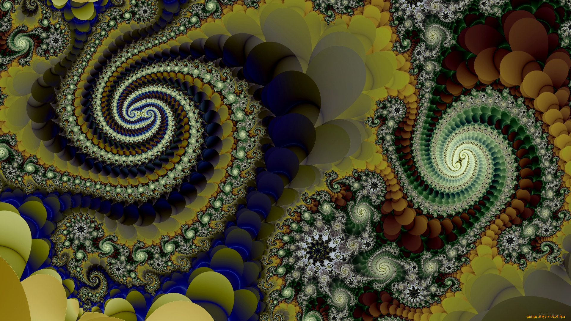 3д, графика, фракталы, , fractal, узор, фон, цвета