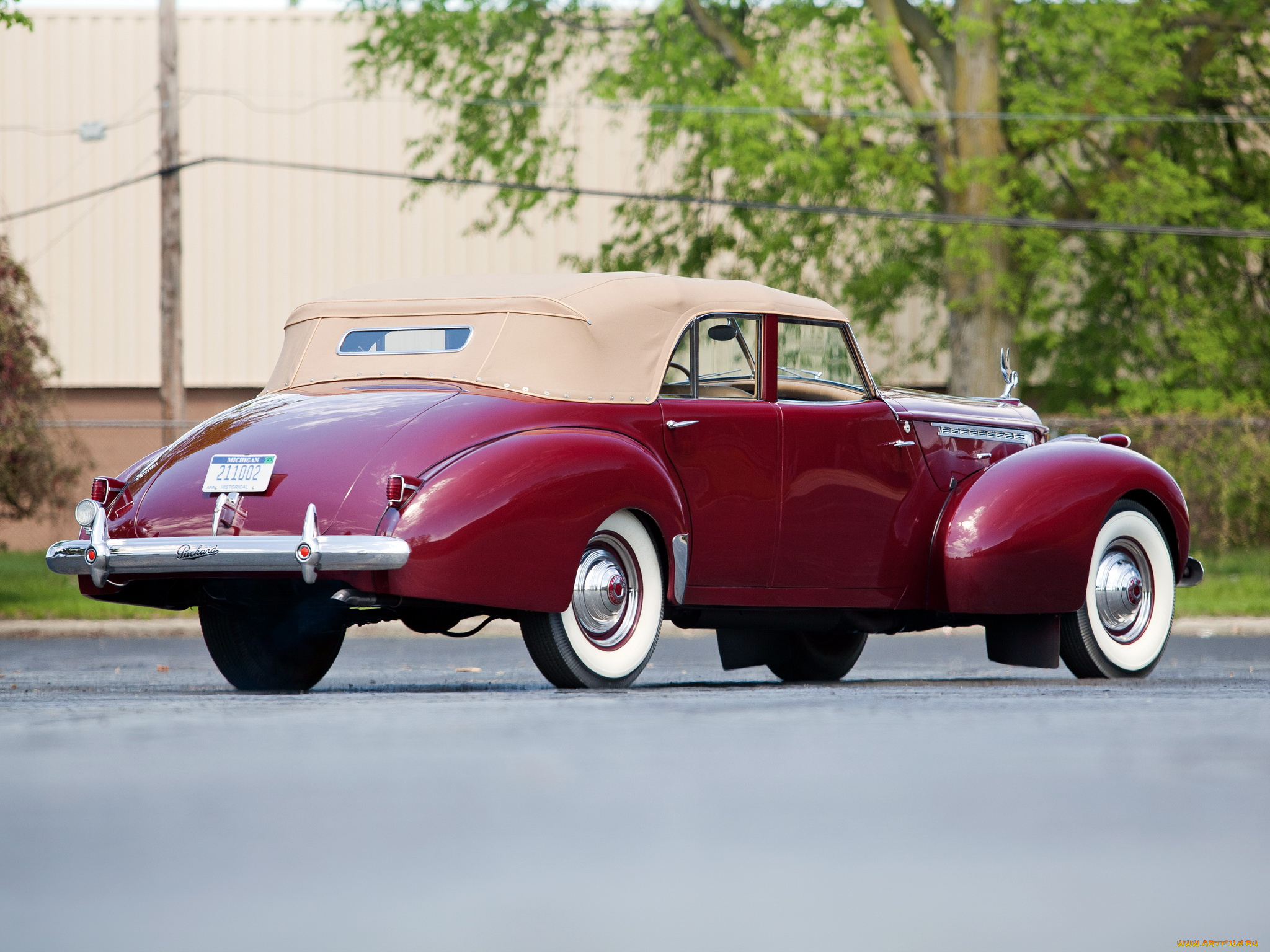 автомобили, packard, 180, custom, super, eight, convertible, sedan, darrin, 1807-710, 1940г