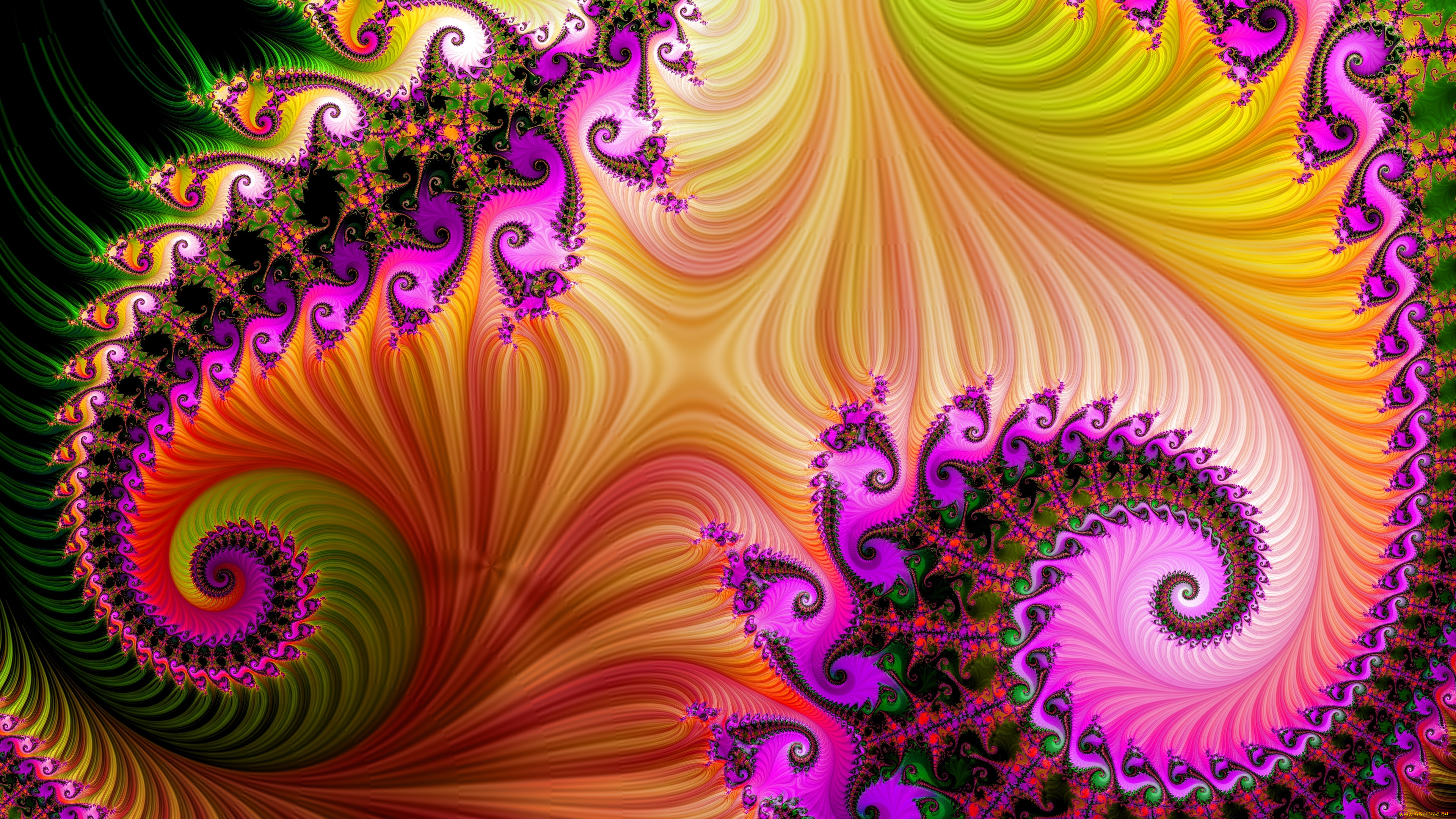 3д, графика, фракталы, , fractal, цвета, фон, узор