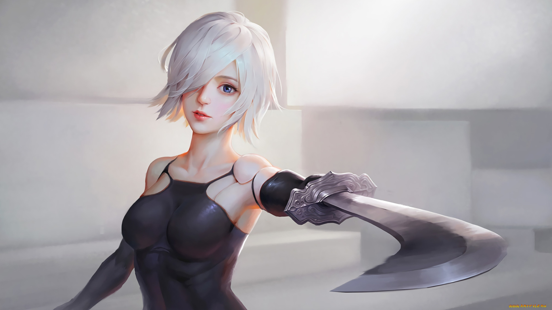 видео, игры, nier, , automata, a2, yorha, type, a, no, 2, katana, automata, video, game