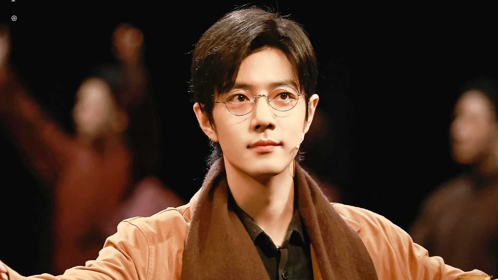 мужчины, xiao, zhan, актер, куртка, очки, поклон