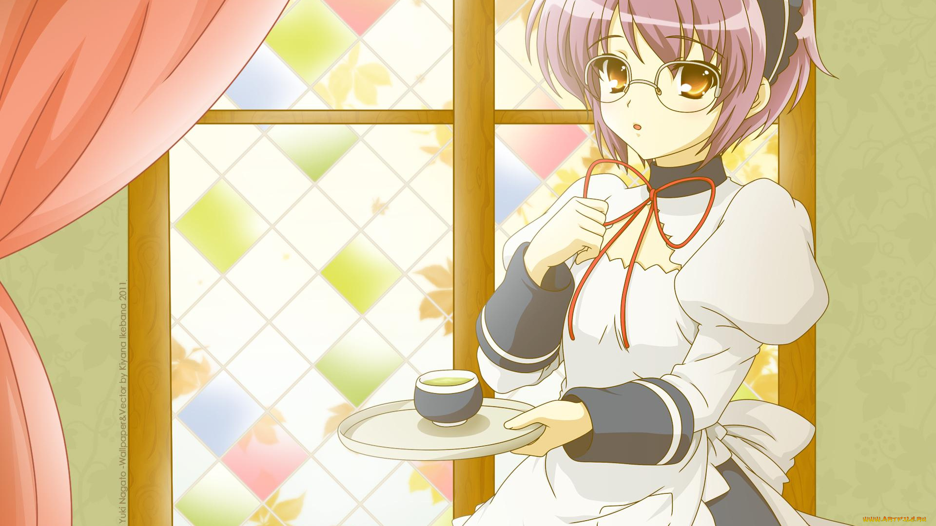 аниме, the, melancholy, of, haruhi, suzumiya, чай, чашка