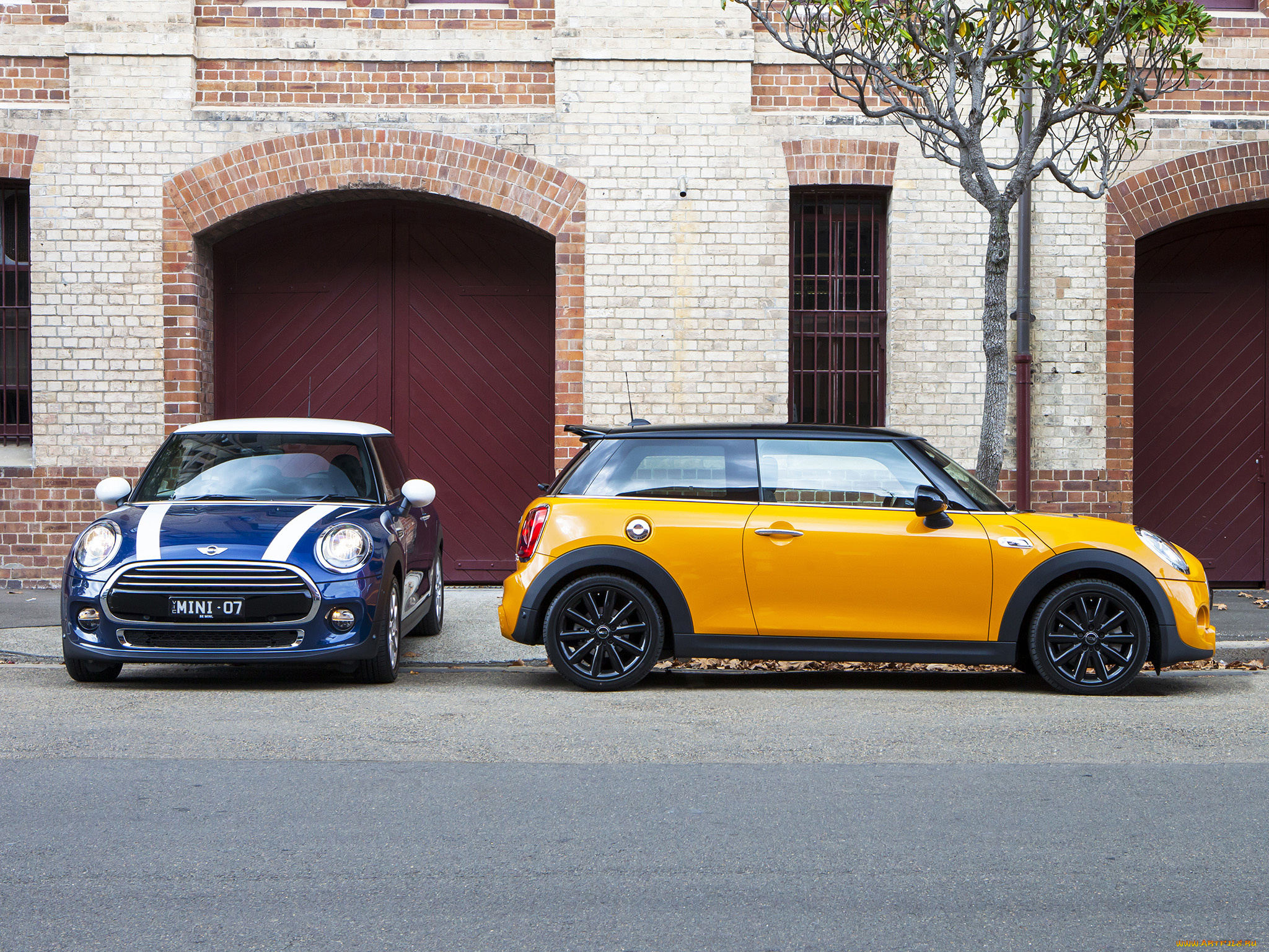 автомобили, mini, au-spec, f56, 2014, г, желтый, cooper, s