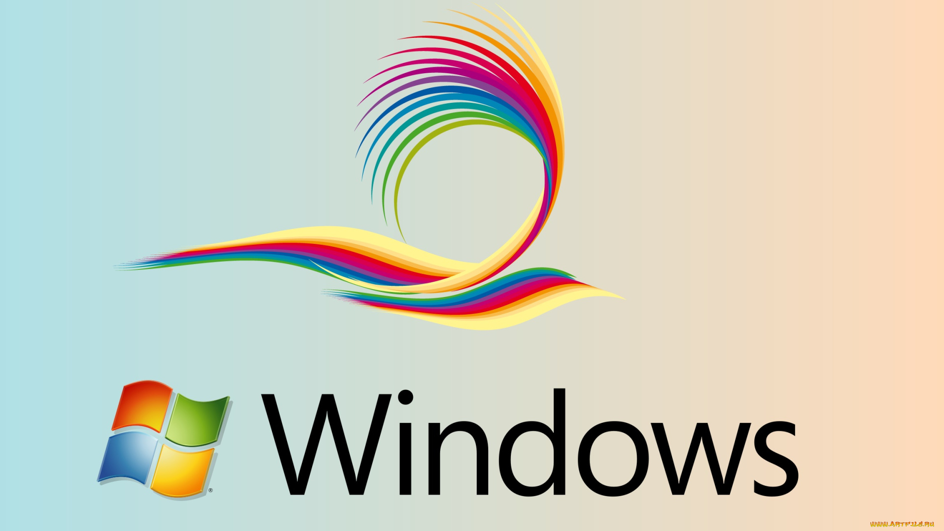 компьютеры, windows, 7, , vienna, фон, логотип
