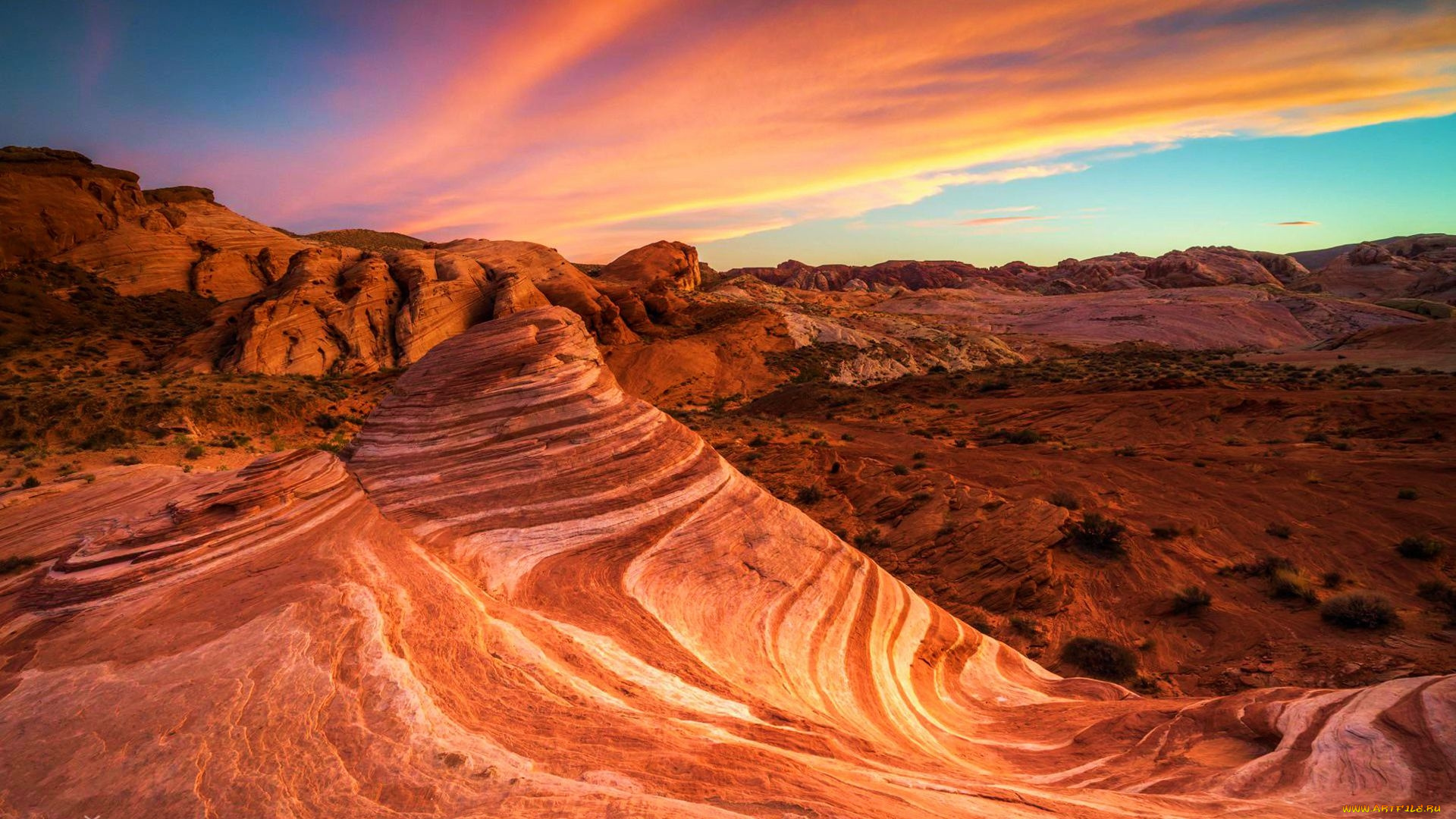fire, wave, valley, of, fire, state, park, nevada, природа, горы, fire, wave, valley, of, state, park