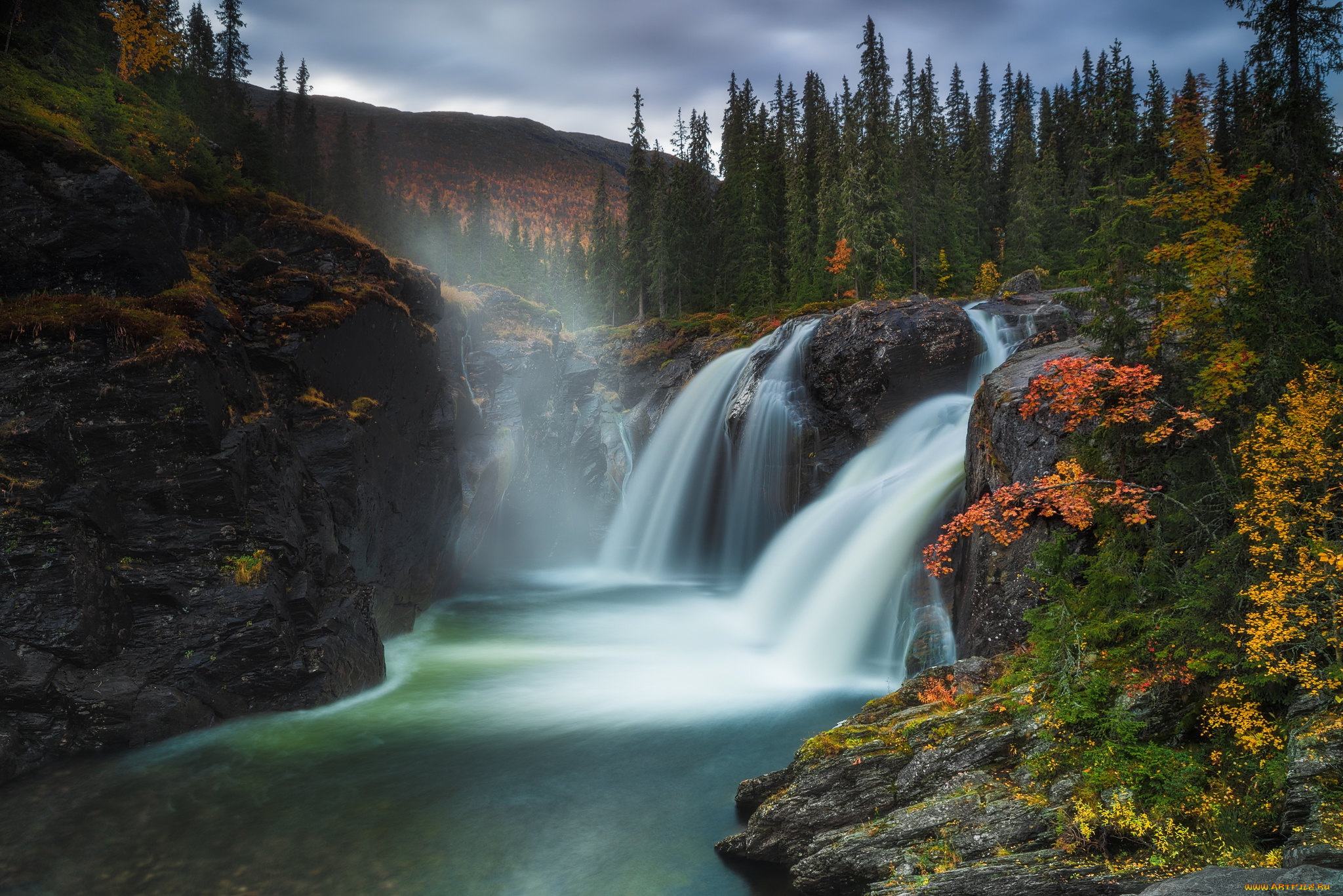 природа, водопады, водопад