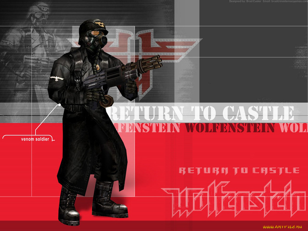 видео, игры, return, to, castle, wolfenstein