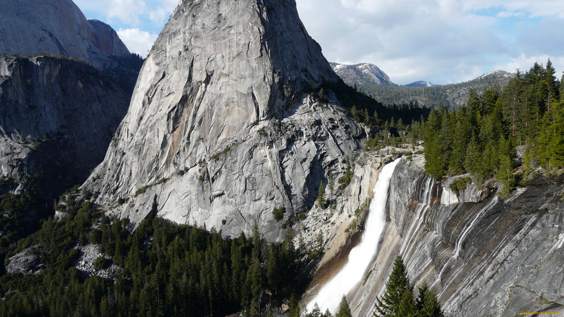 nevada, fall, yosemite, national, park, usa, california, природа, горы, водопад