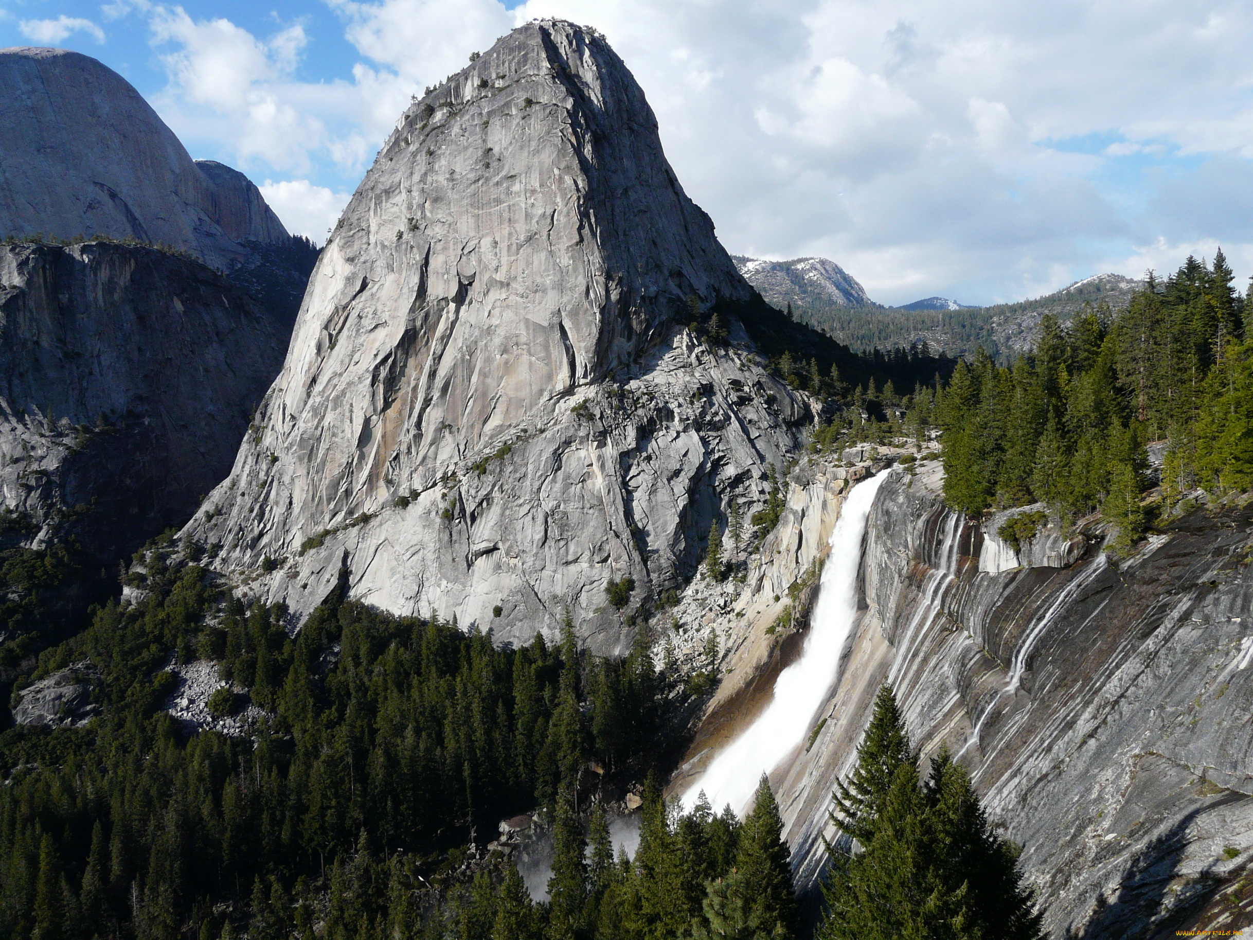 nevada, fall, yosemite, national, park, usa, california, природа, горы, водопад