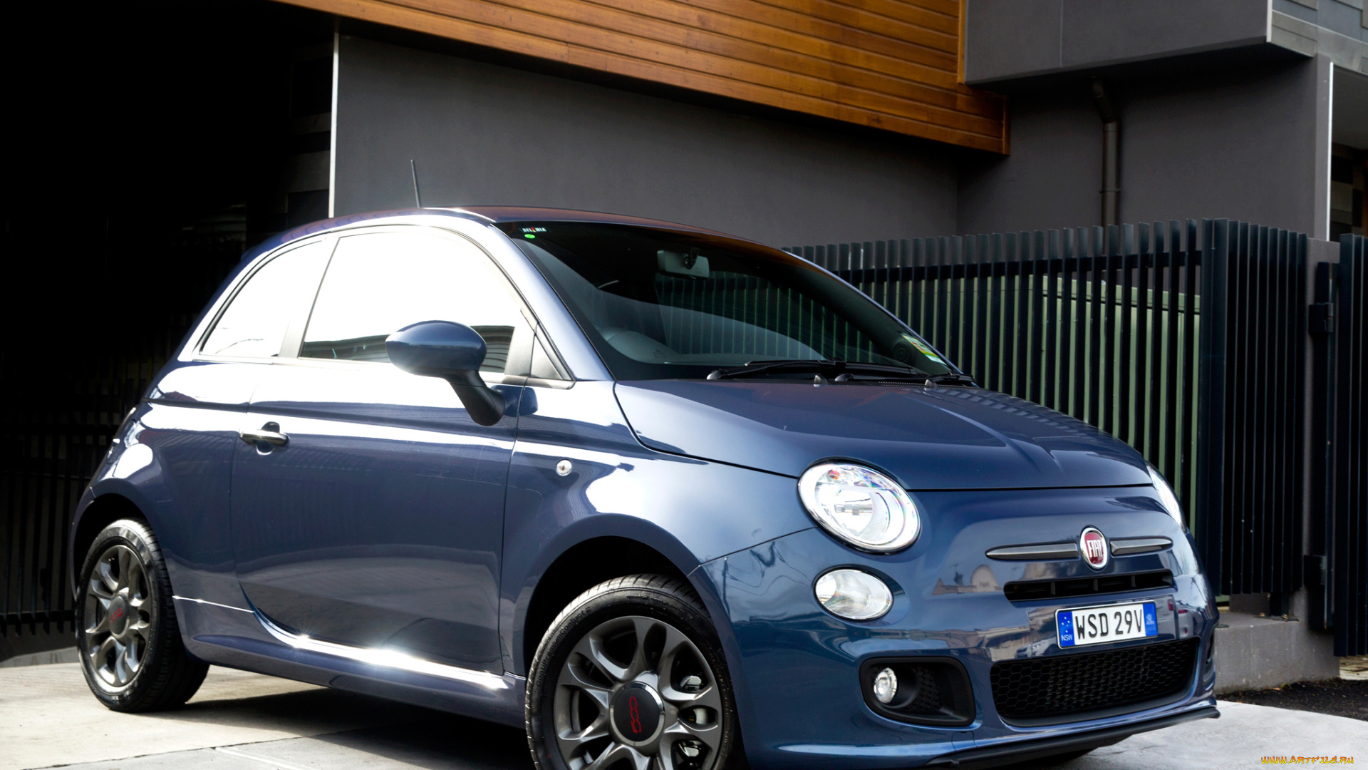 автомобили, fiat, 500s, au-spec, 2013г, синий