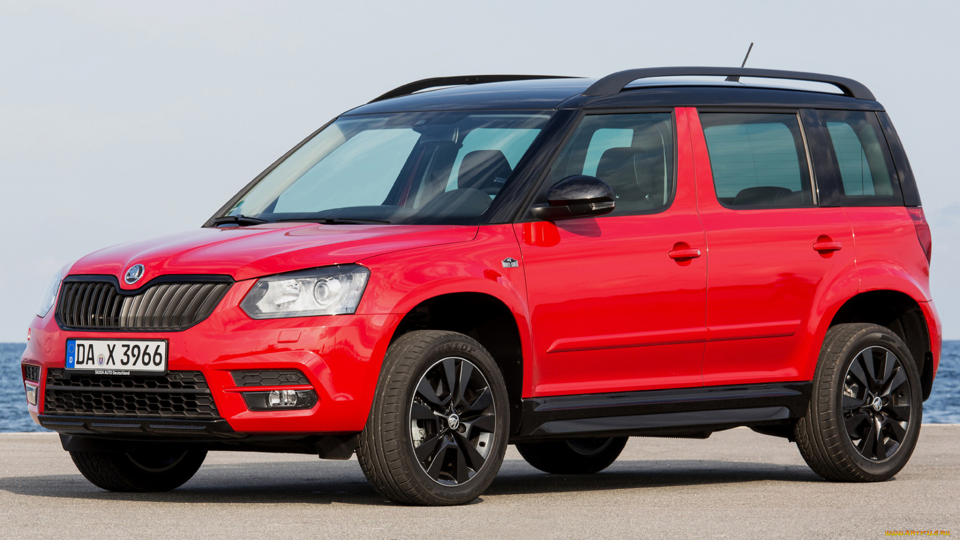 автомобили, skoda, yeti, monte, carlo, 2014г, красный