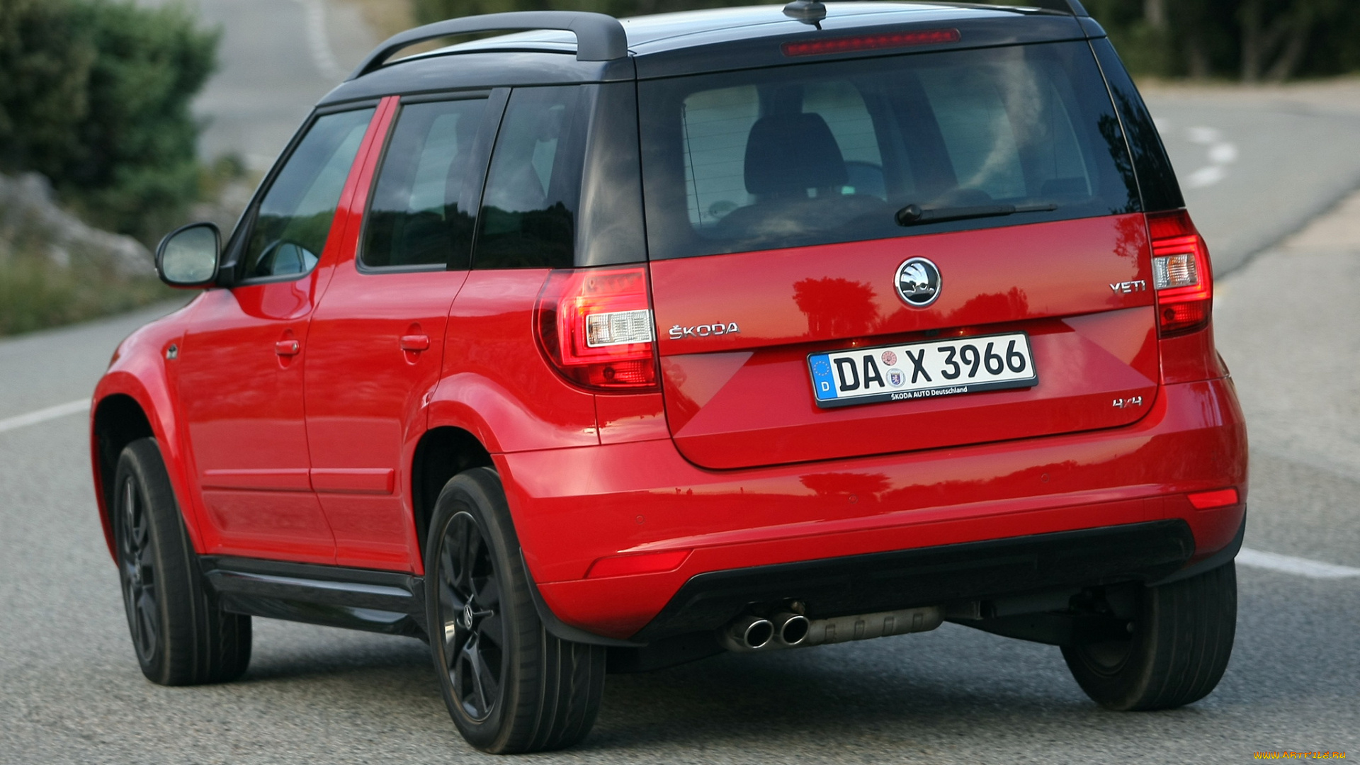 автомобили, skoda, yeti, monte, carlo, 2014г, красный