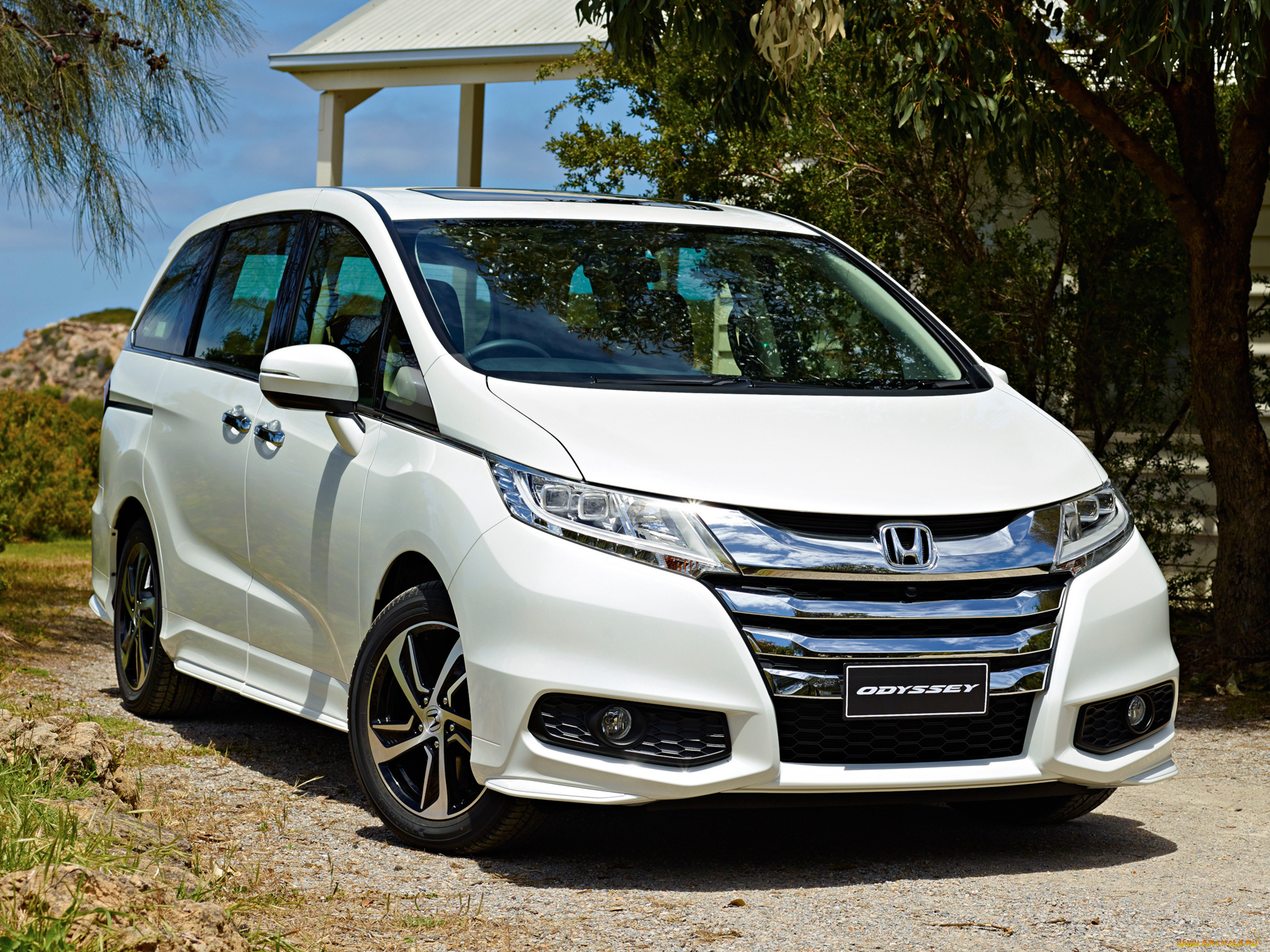 автомобили, honda, odyssey, vti-l, 2014г, светлый