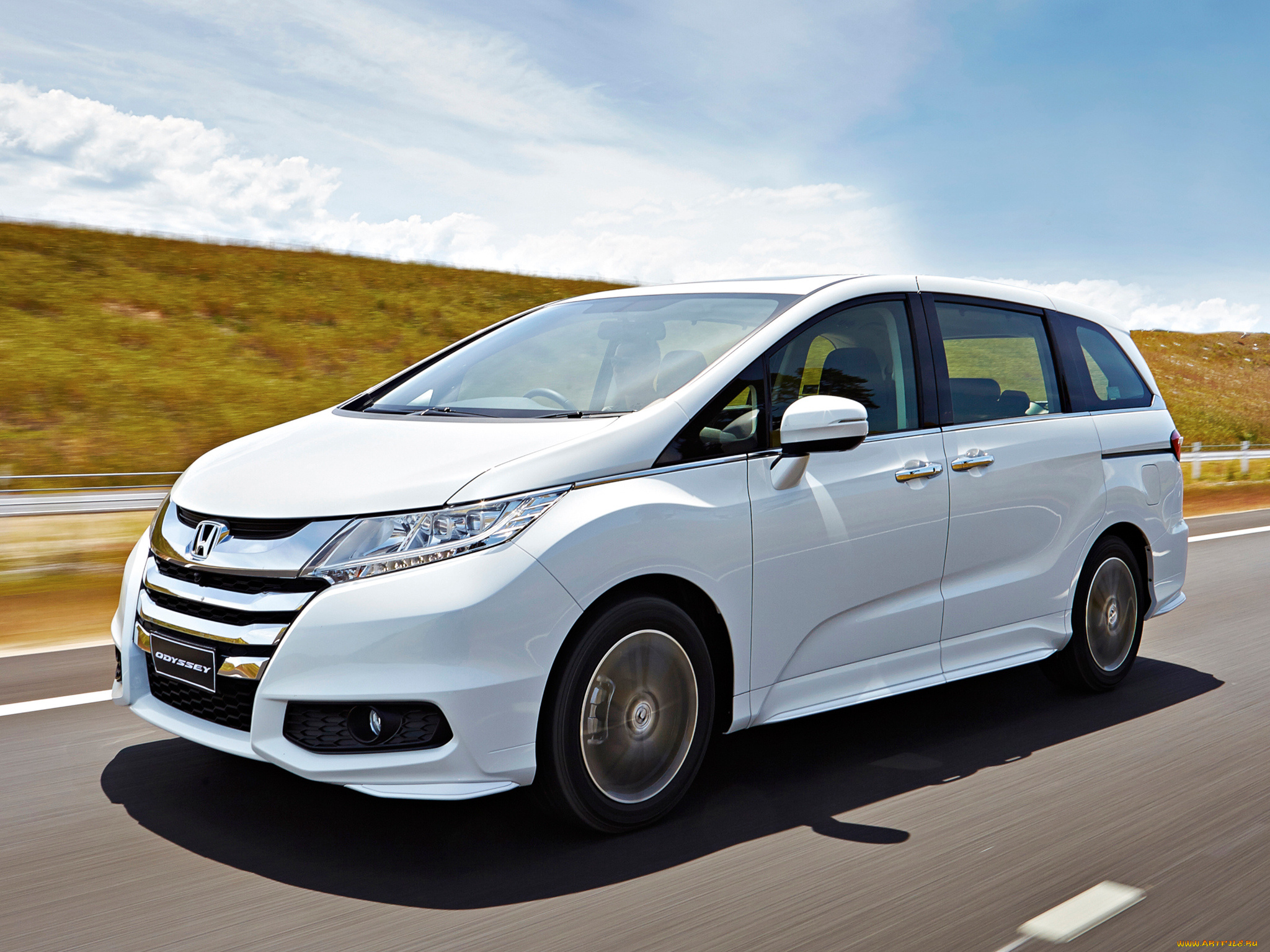 автомобили, honda, odyssey, vti-l, 2014г, светлый