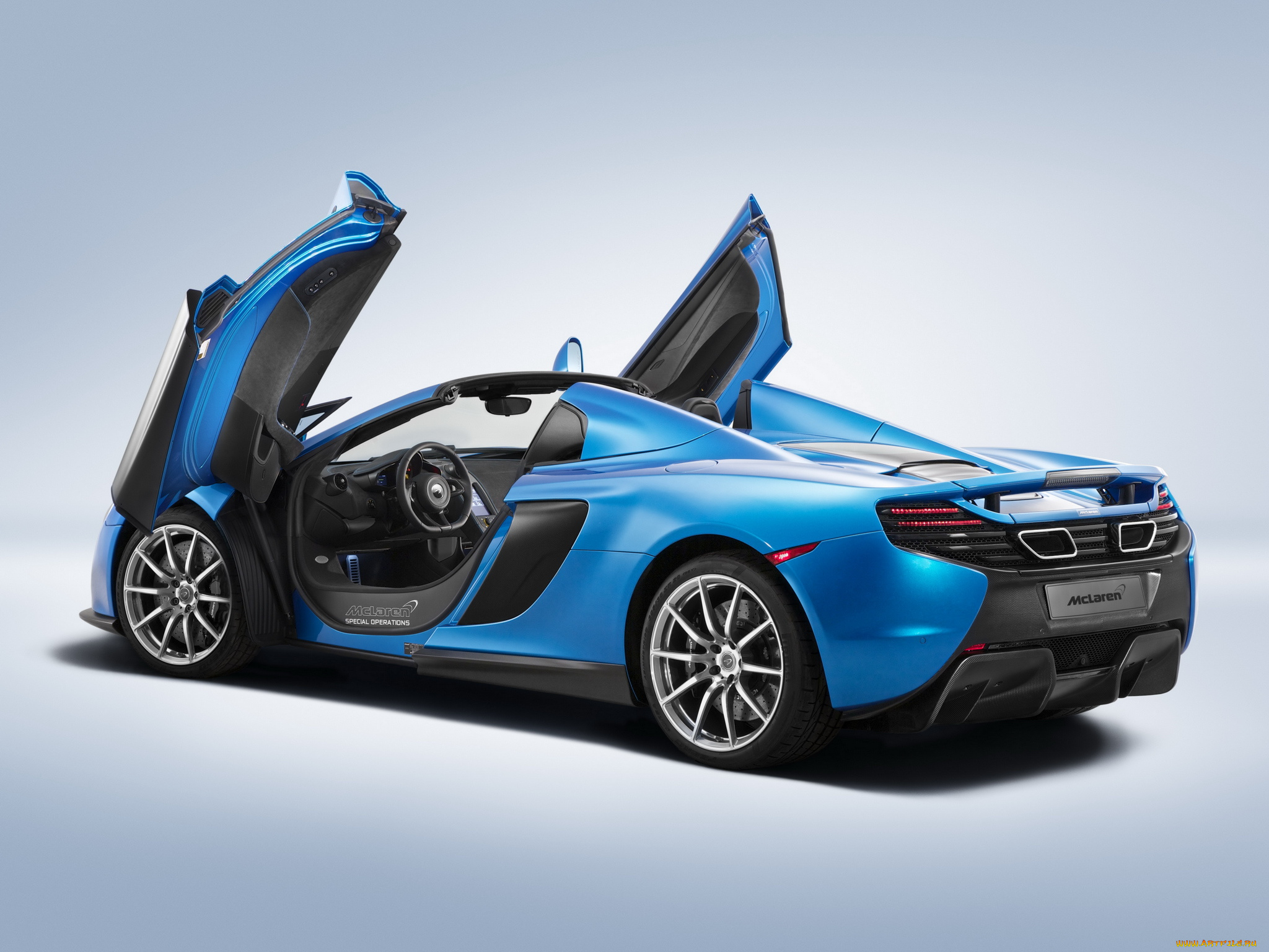 автомобили, mclaren, mso, us-spec, синий, 2014г, spyder, 650s