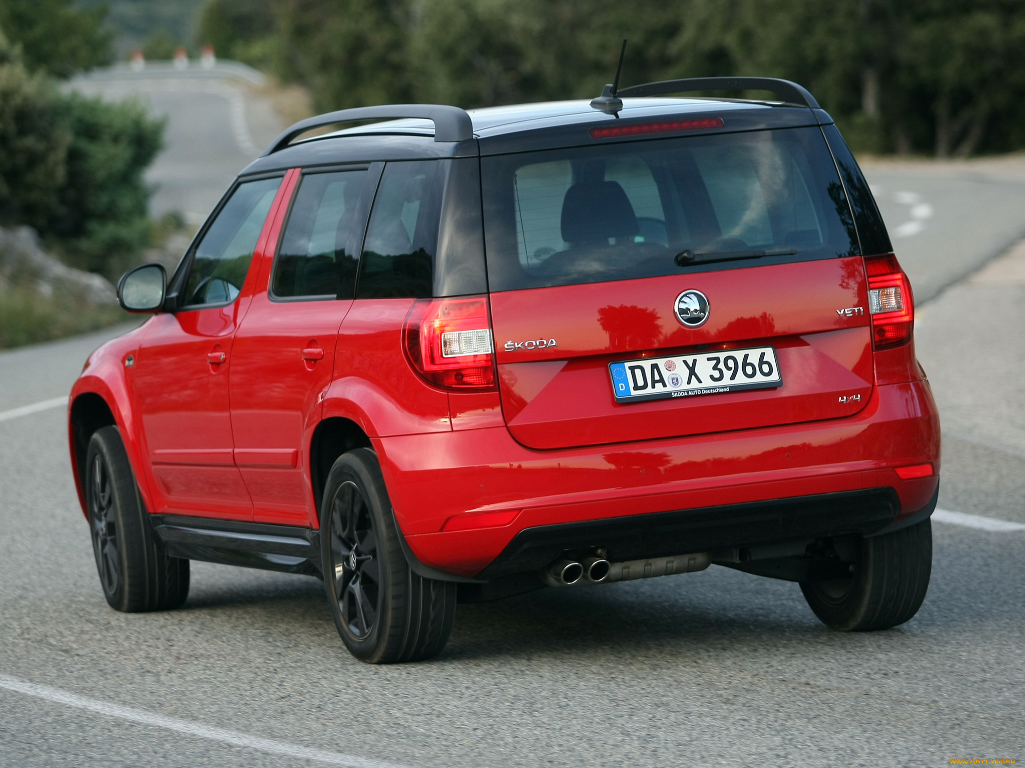 автомобили, skoda, yeti, monte, carlo, 2014г, красный