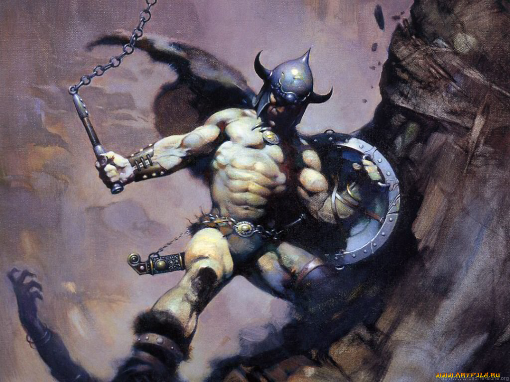 frank, frazetta, фэнтези, люди