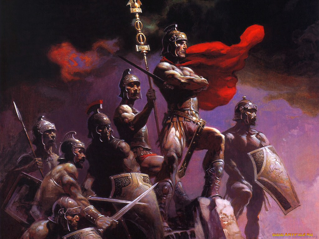 frank, frazetta, фэнтези, люди