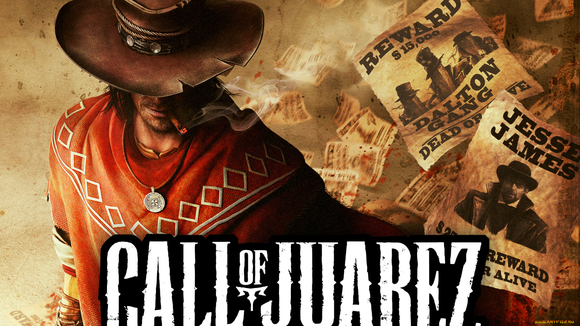 call, of, juarez, the, gunslinger, видео, игры, сигара, шляпа