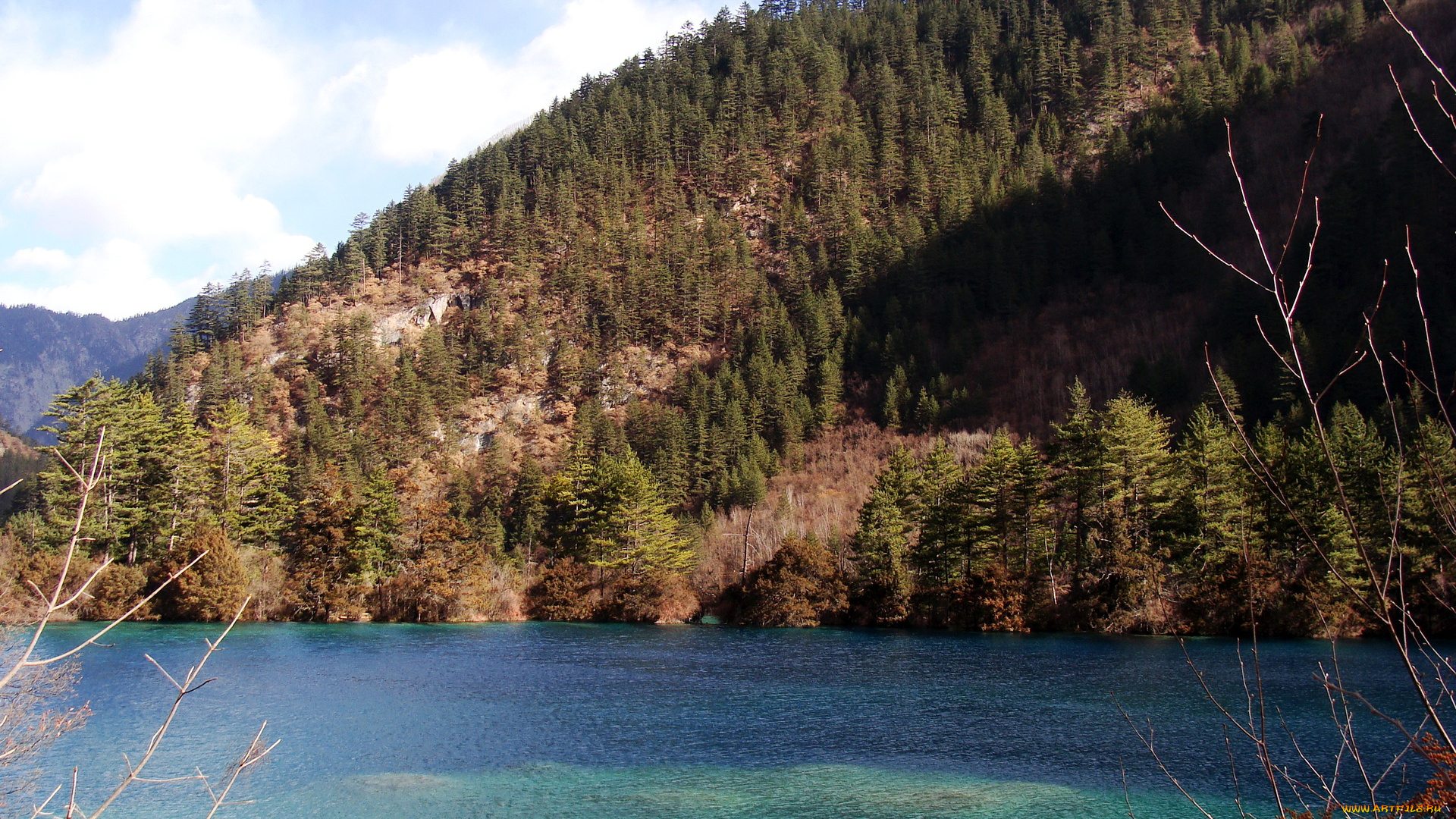 китай, jiuzhaigou, valley, природа, реки, озера, горы, озеро, лес