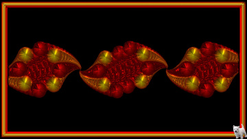 Картинка 3д графика fractal фракталы фон цвета щенок узор