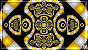 Картинка 3д графика fractal фракталы щенок фон узор