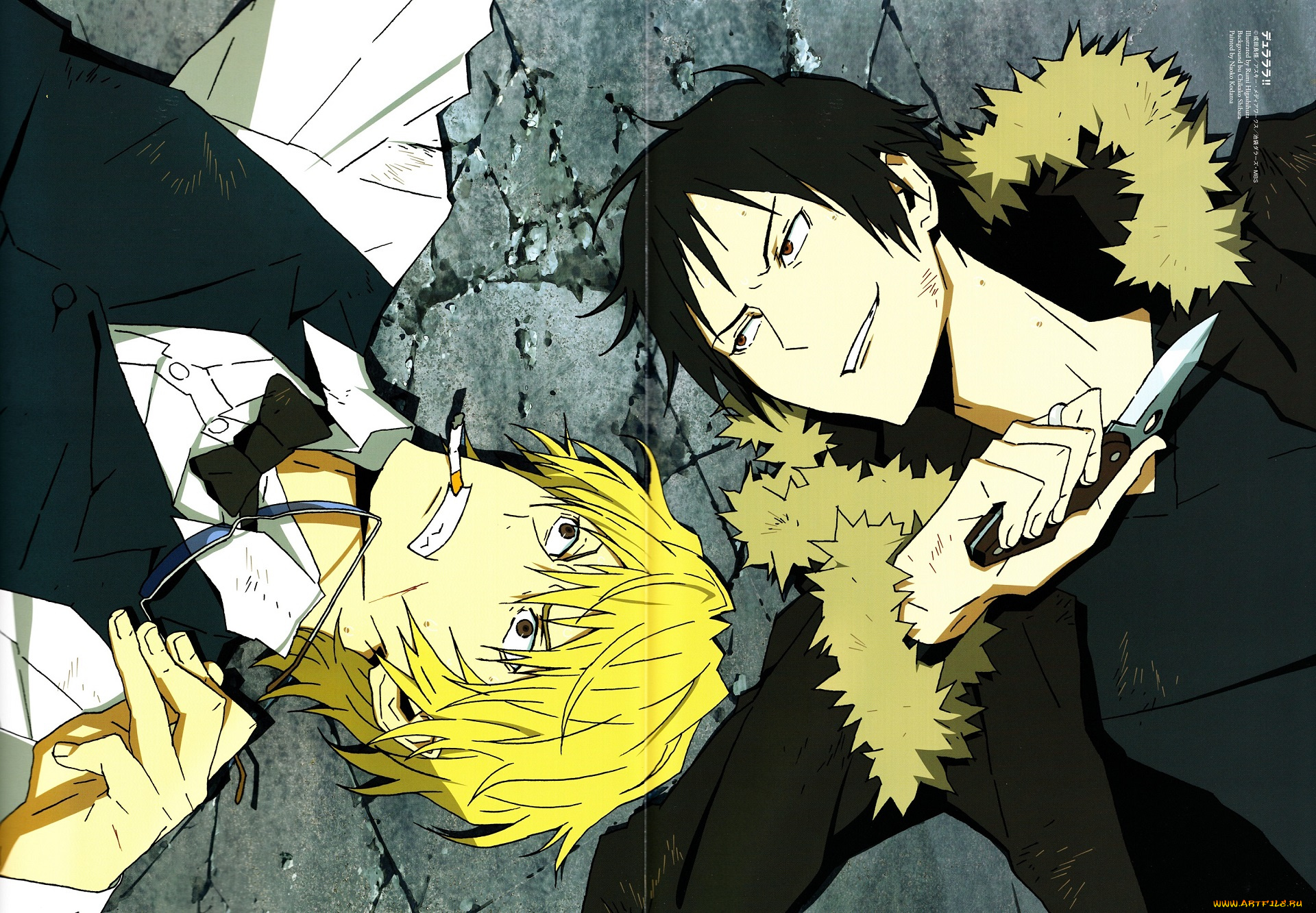 аниме, durarara, парни