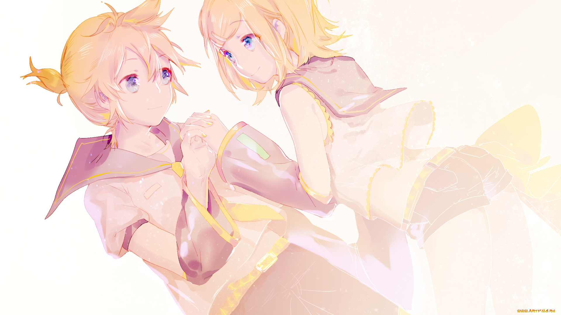 аниме, vocaloid, kagamine, mirrors