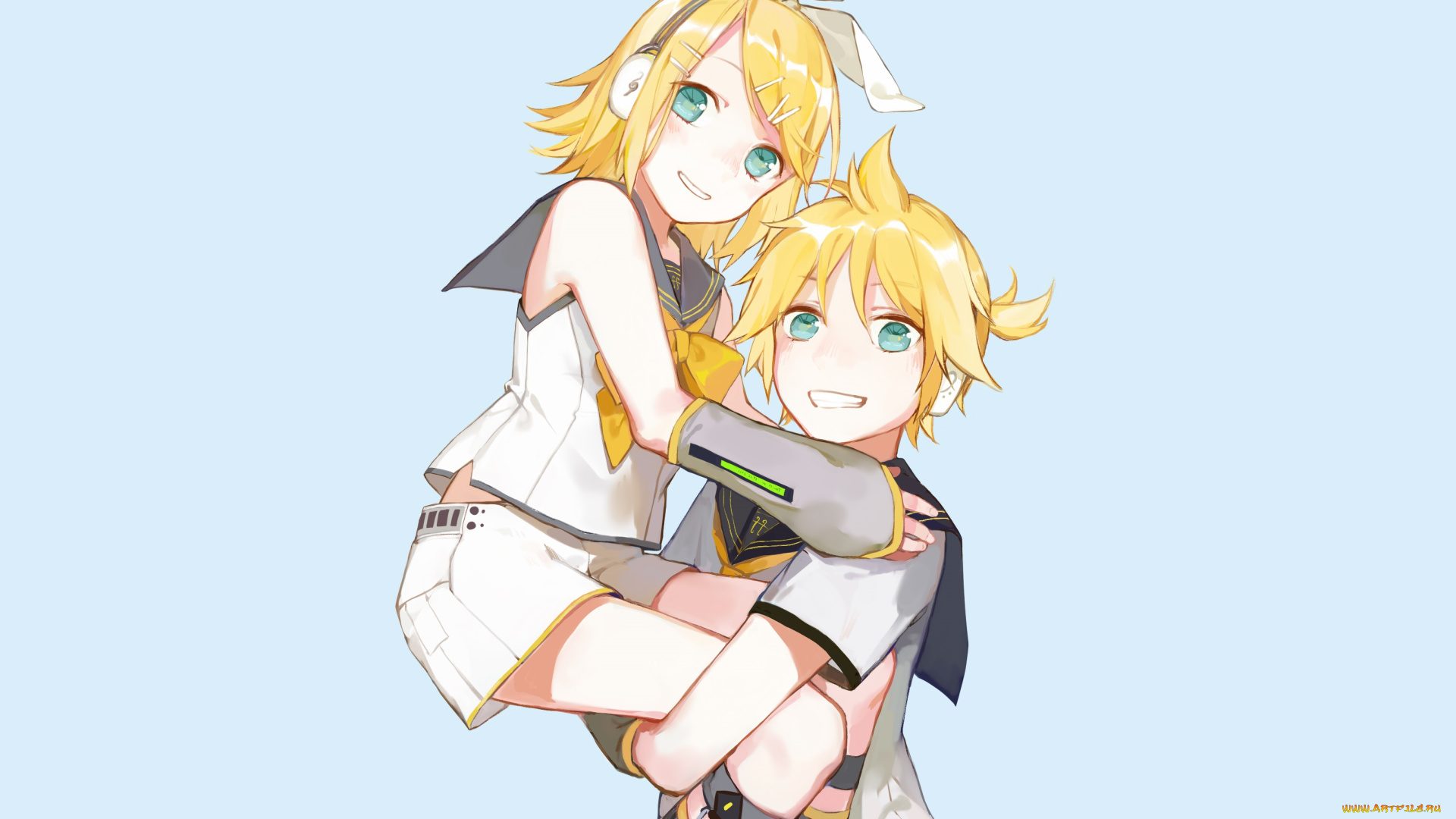 аниме, vocaloid, kagamine, mirrors