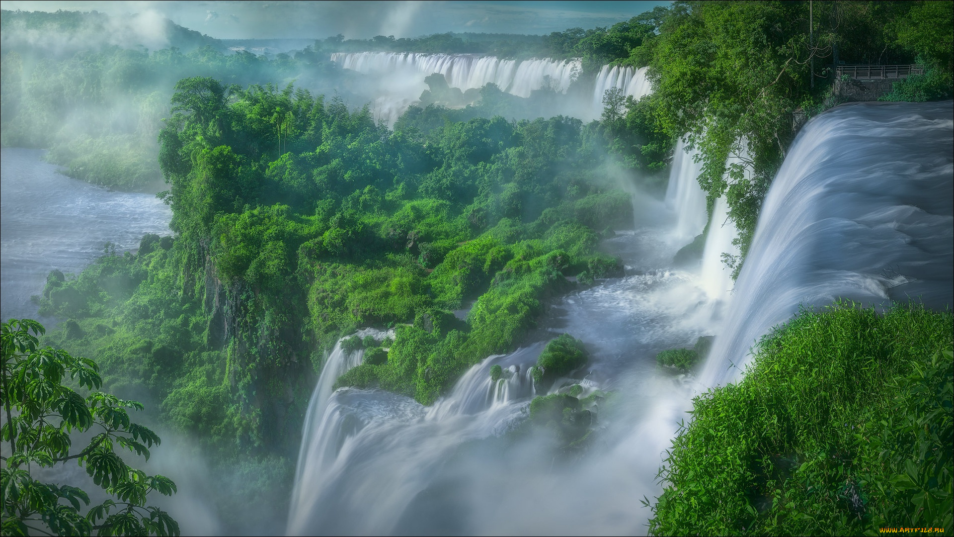 природа, водопады, вид, водопад, nature, argentina, view, waterfall, аргентина