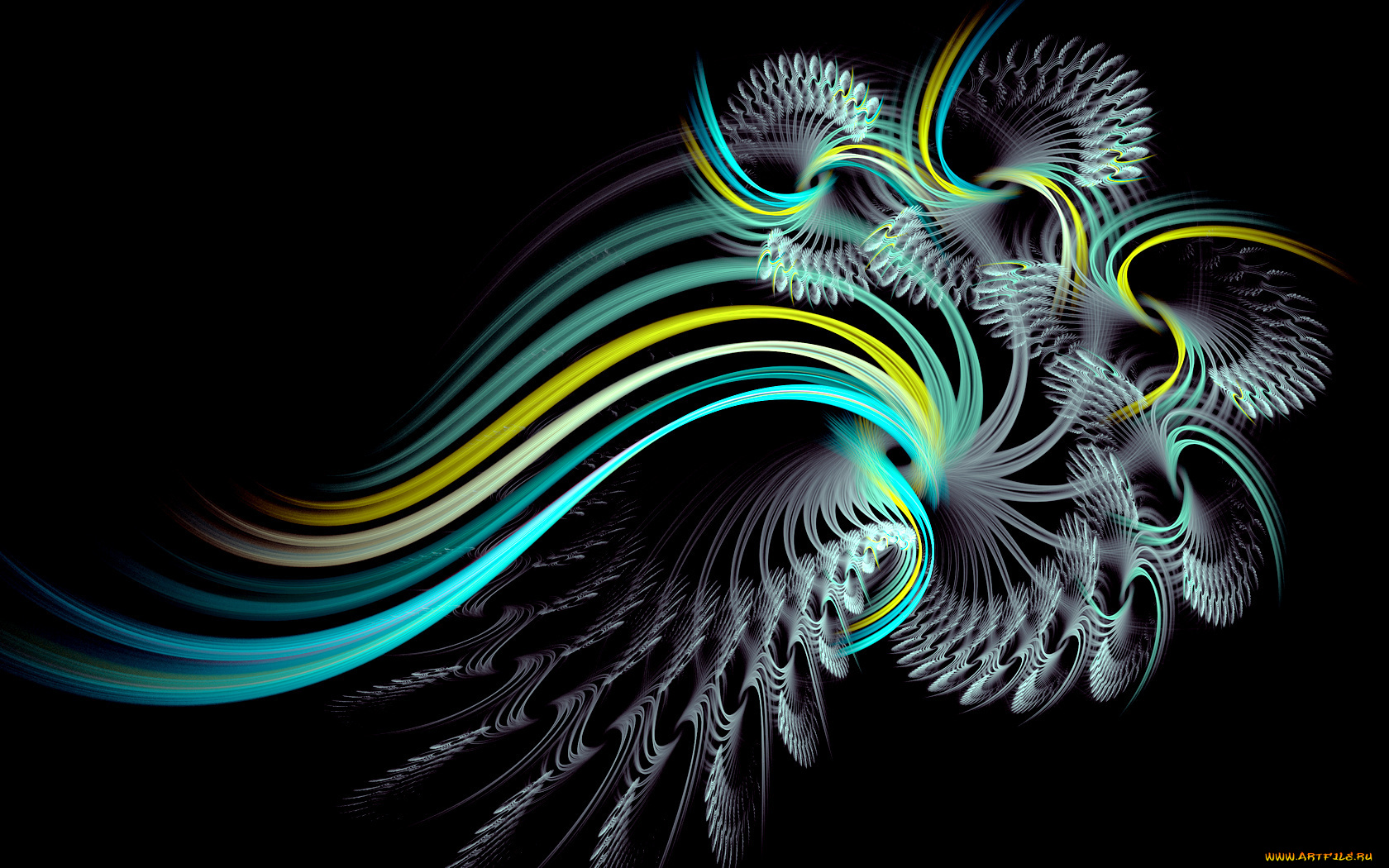 3д, графика, fractal, фракталы, узор, фрактал