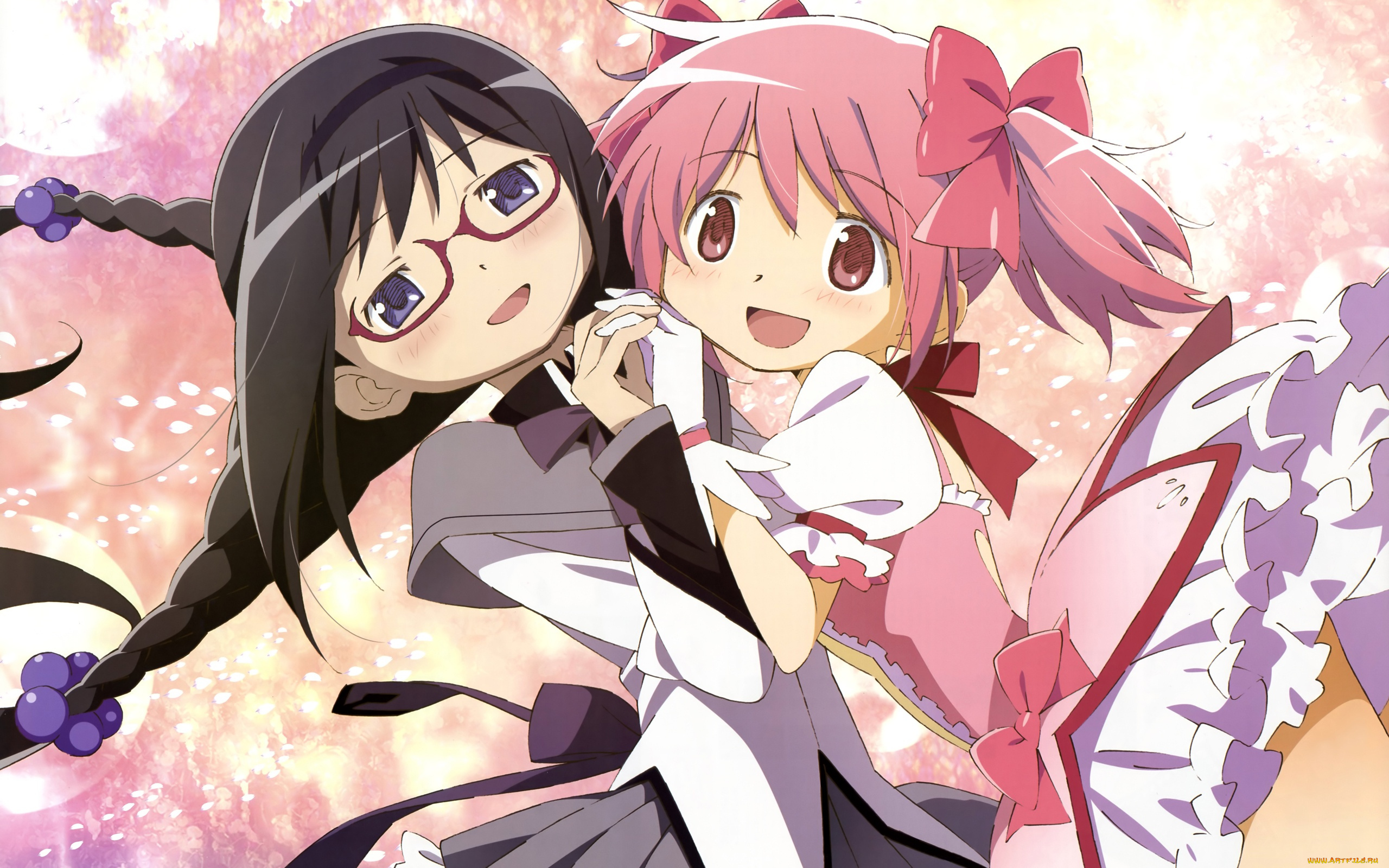 аниме, mahou, shoujo, madoka, magika, puella, magi, madona, magica